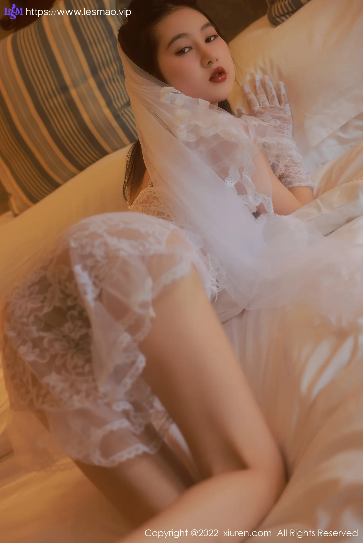 XiuRen 秀人 No.5208 白色婚纱服饰 谢晚晚 澳门旅拍3 - 35