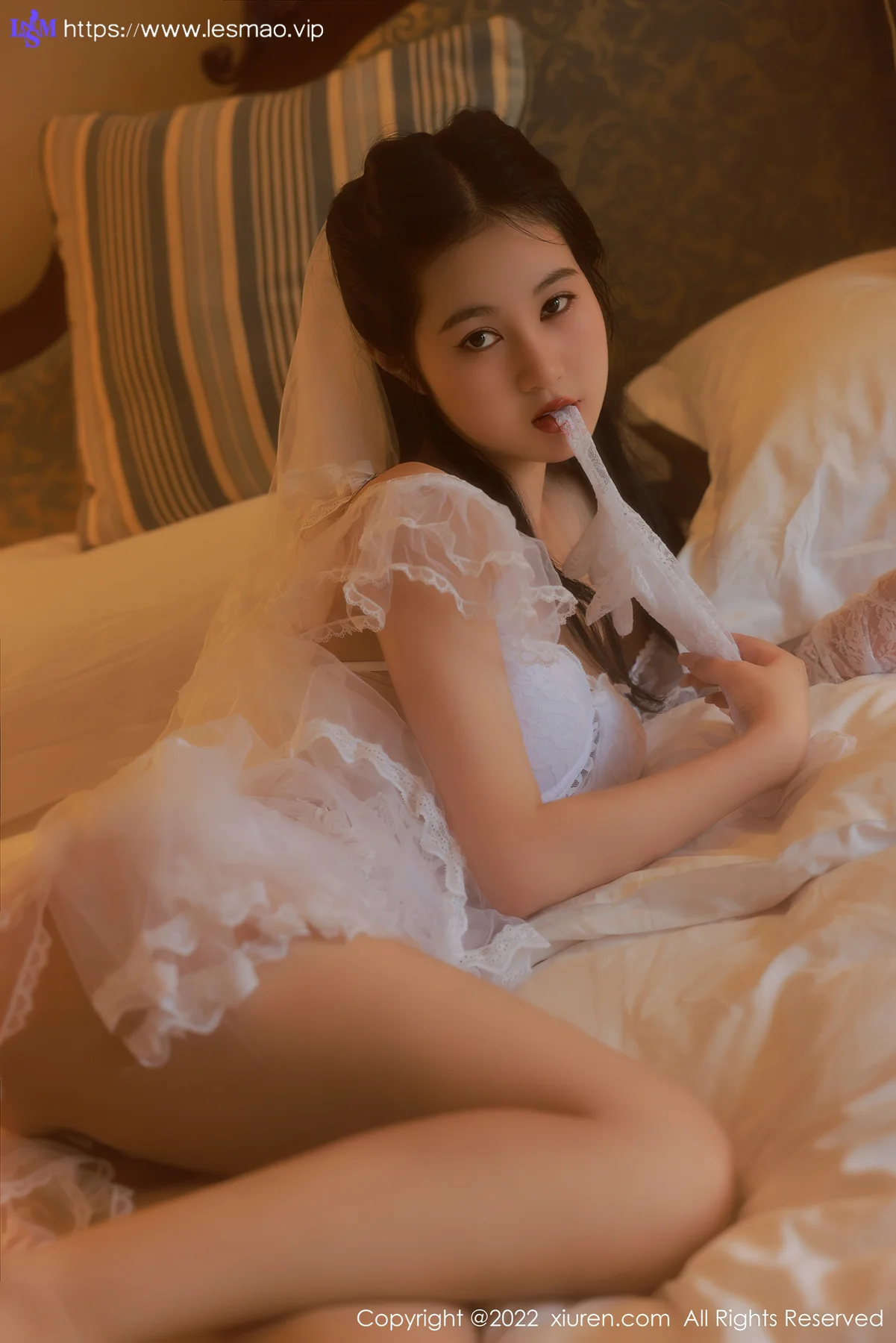 XiuRen 秀人 No.5208 白色婚纱服饰 谢晚晚 澳门旅拍3 - 39