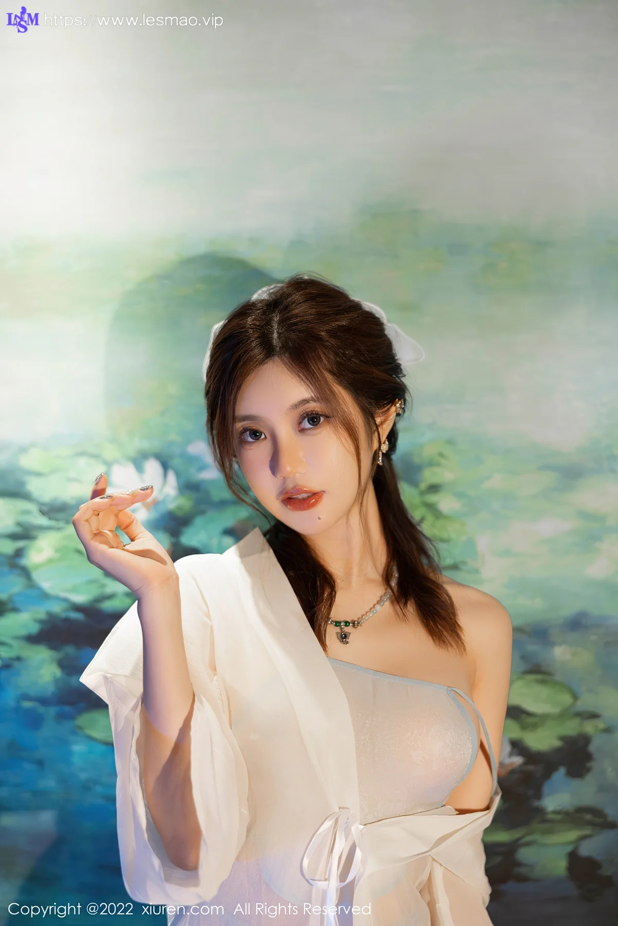 XiuRen 秀人 No.5219 轻透白色古装 绮里嘉ula 海南心愿旅拍111 - 12