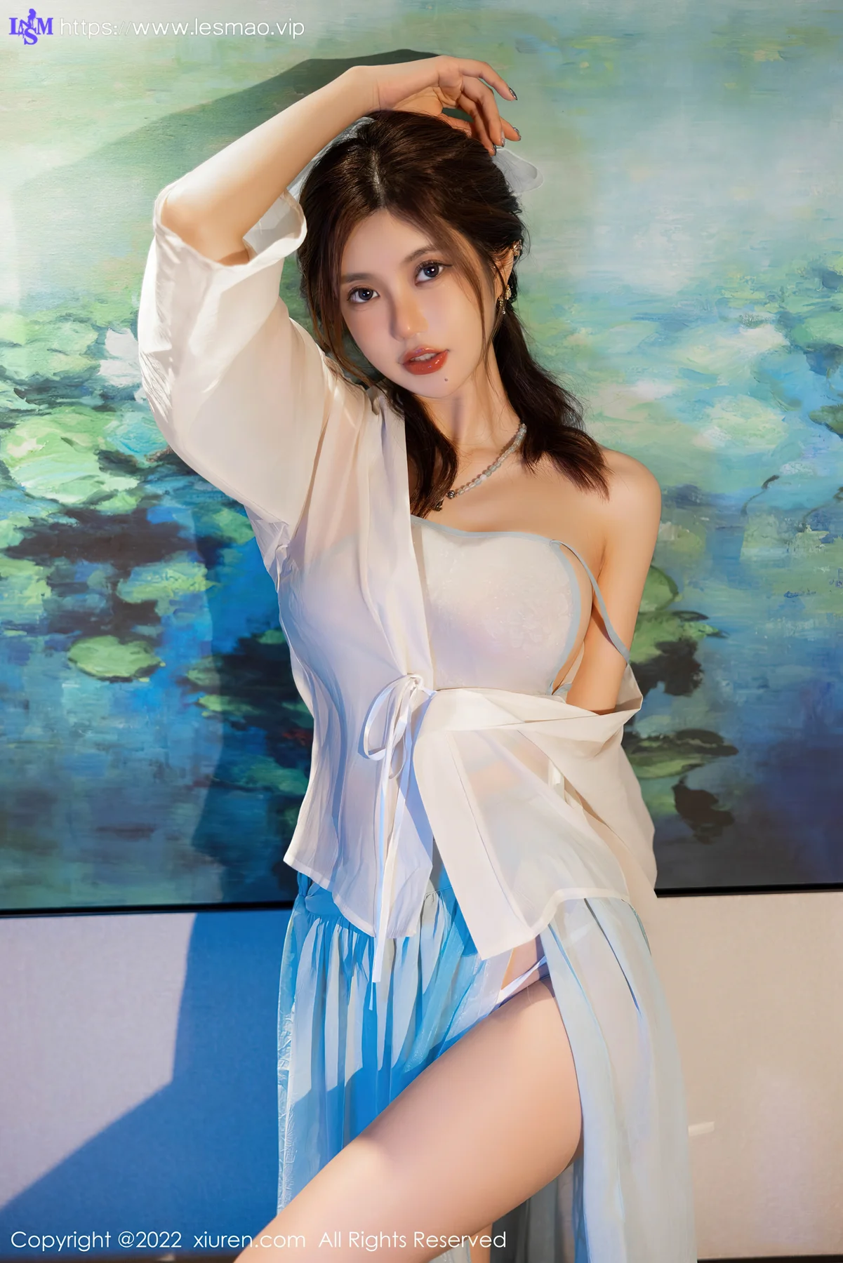 XiuRen 秀人 No.5219 轻透白色古装 绮里嘉ula 海南心愿旅拍111 - 14