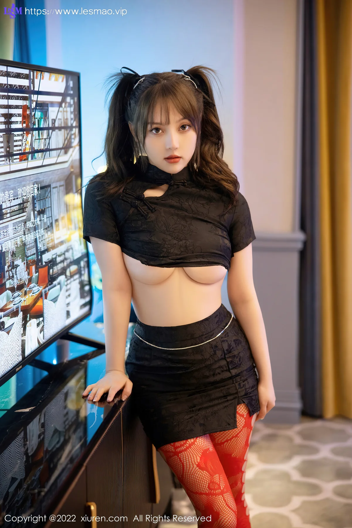 XiuRen 秀人 No.5225 短款旗袍 豆瓣酱 性感写真1 - 24
