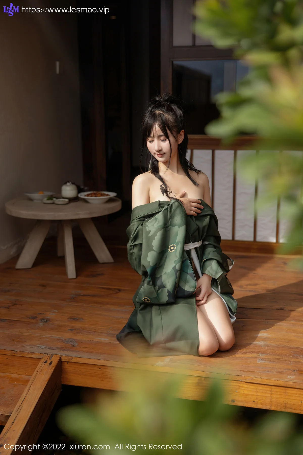 XiuRen 秀人 No.5256 暗灰绿色和服 小果冻儿 大理旅拍11 - 26