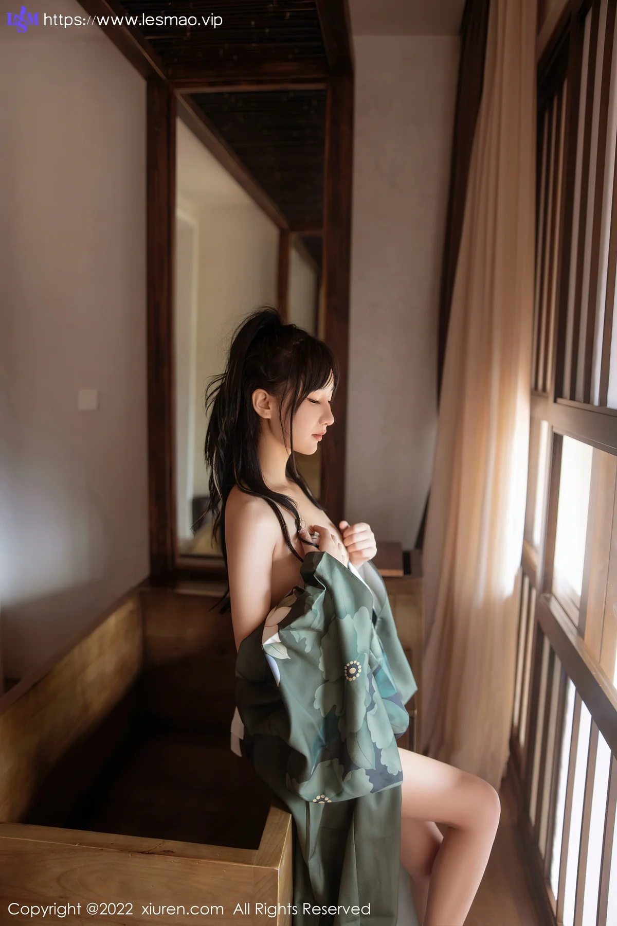 XiuRen 秀人 No.5256 暗灰绿色和服 小果冻儿 大理旅拍11 - 31