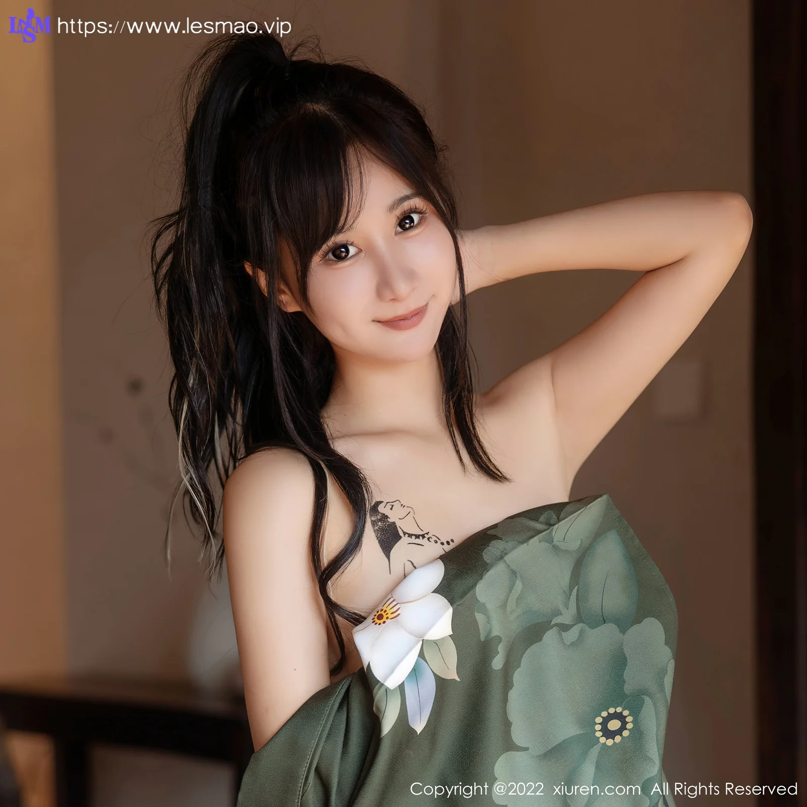 XiuRen 秀人 No.5256 暗灰绿色和服 小果冻儿 大理旅拍11 - 35
