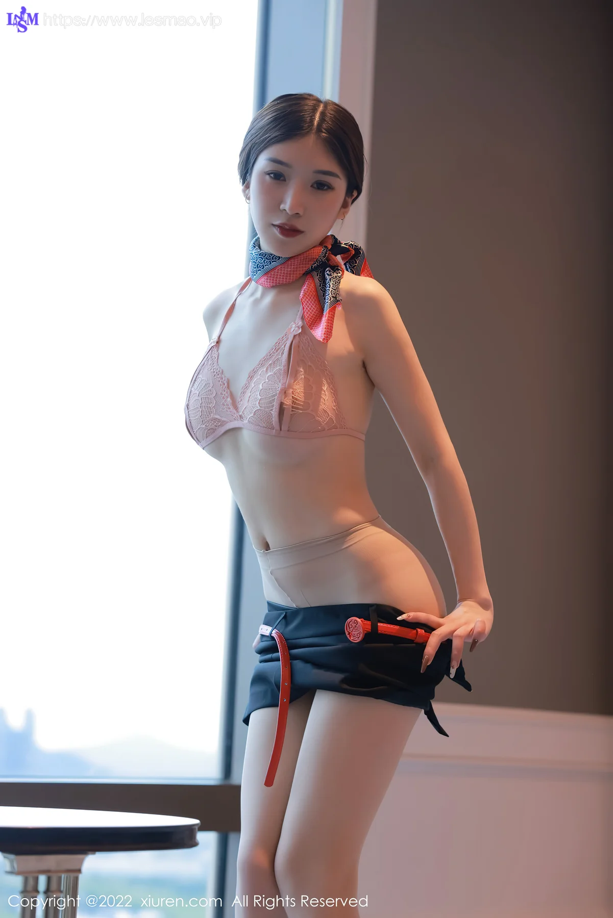 XiuRen 秀人 No.5349 空姐制服 hebe韩心雨 澳门旅拍33 - 43