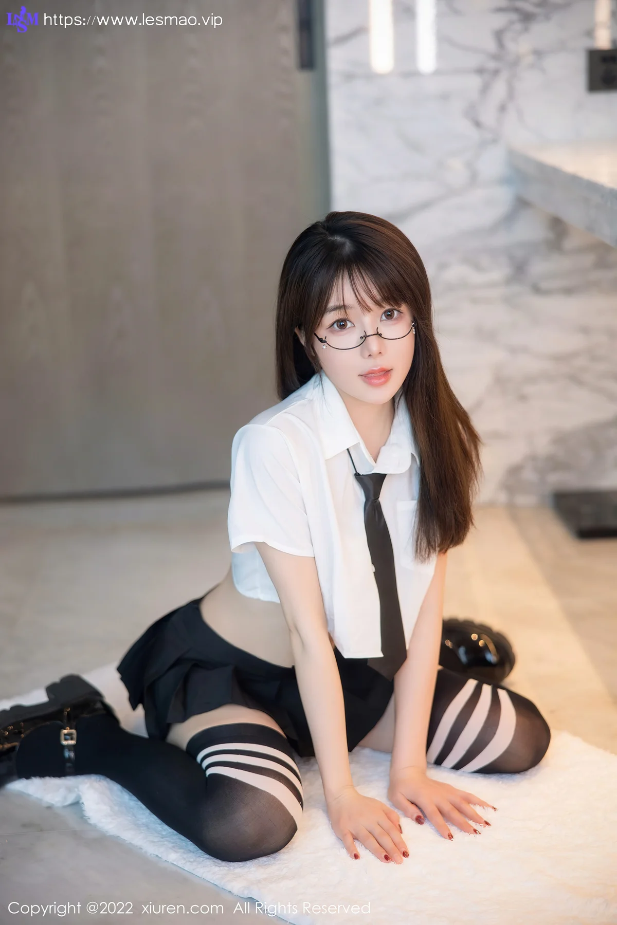 XiuRen 秀人 No.5365 学妹制服诱惑 婠婠么 性感写真 - 56