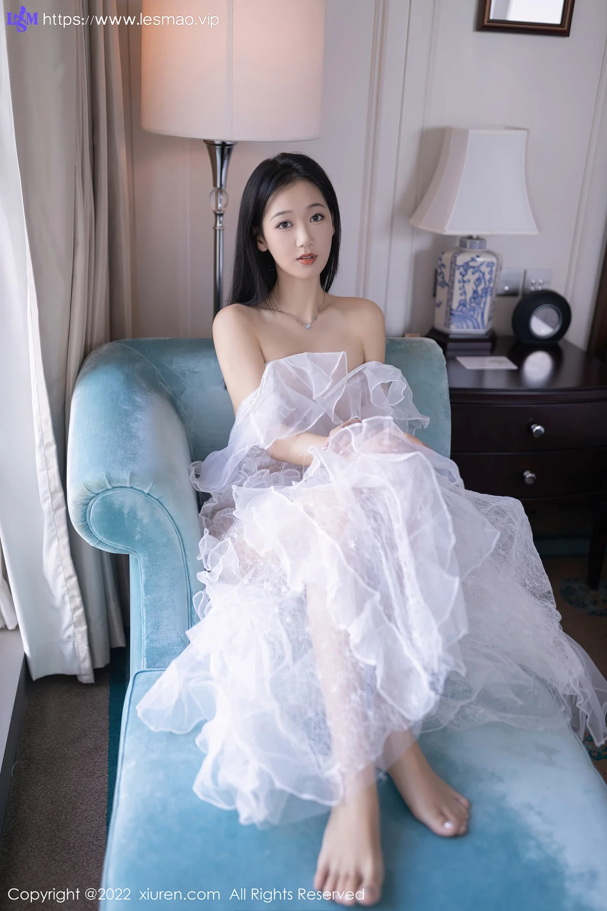 XiuRen 秀人 No.5380 唐安琪 白纱透视 - 67