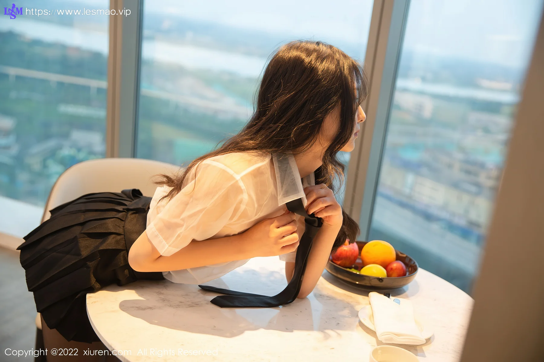 XiuRen 秀人 No.5385 轻透白T 熊小诺 性感写真1 - 15