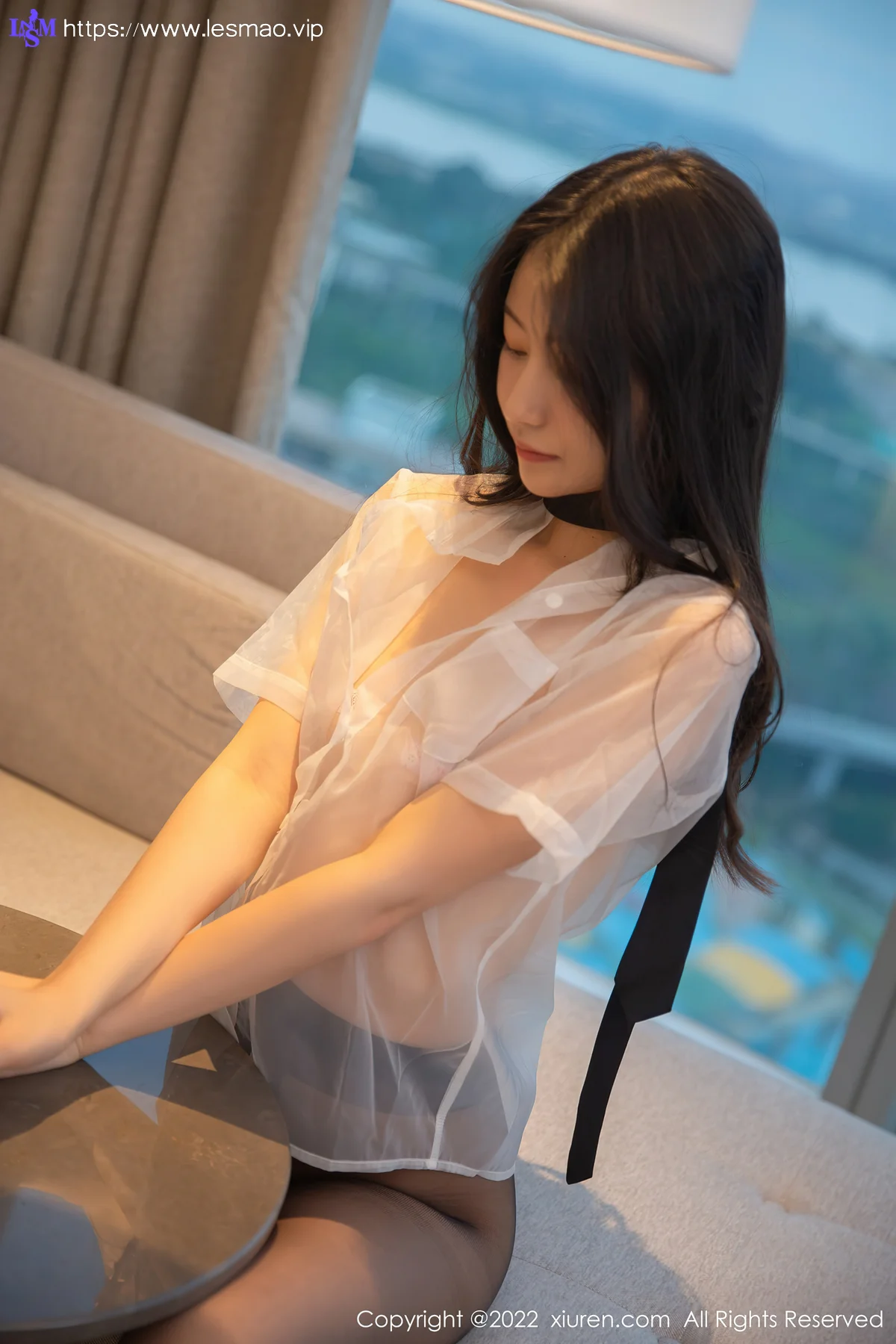 XiuRen 秀人 No.5385 轻透白T 熊小诺 性感写真1 - 32