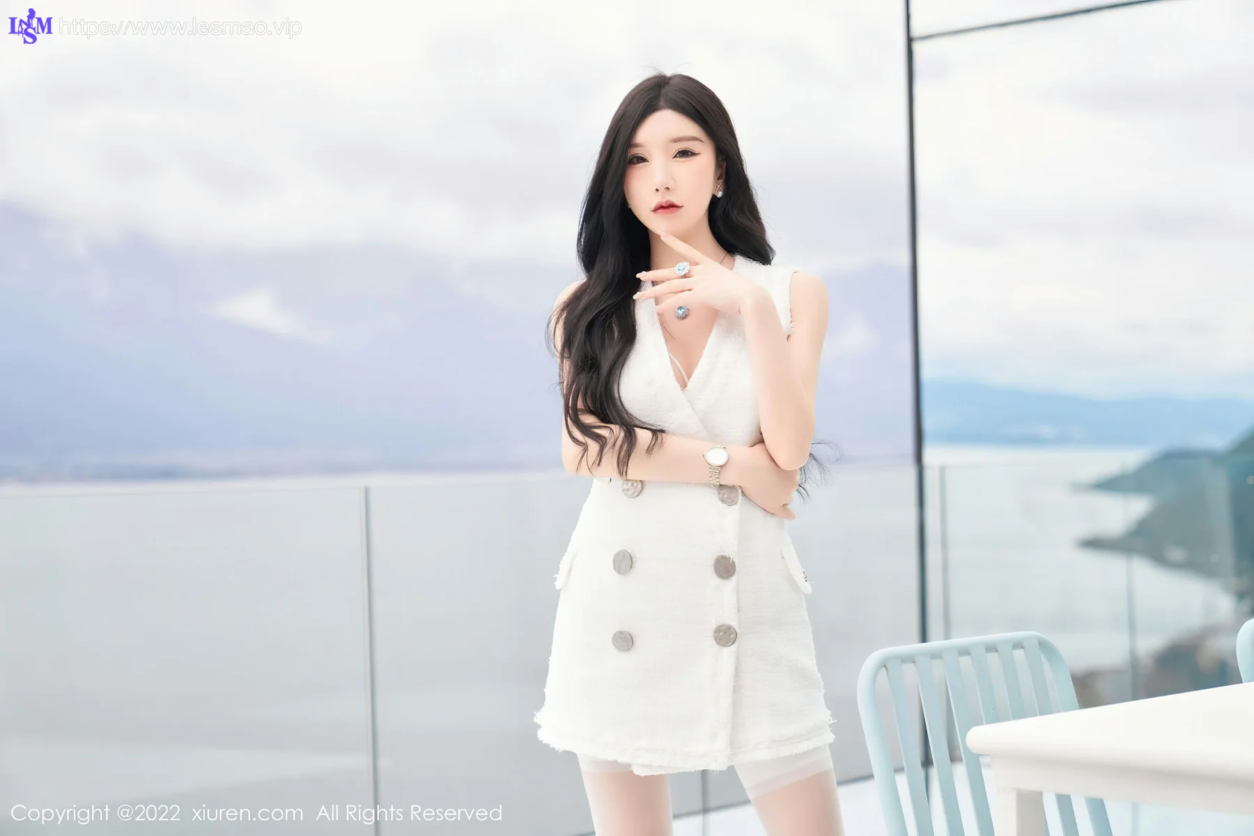 XiuRen 秀人 No.5418 白色蕾丝内衣 周于希Sally 重庆-大理心愿旅拍 - 11