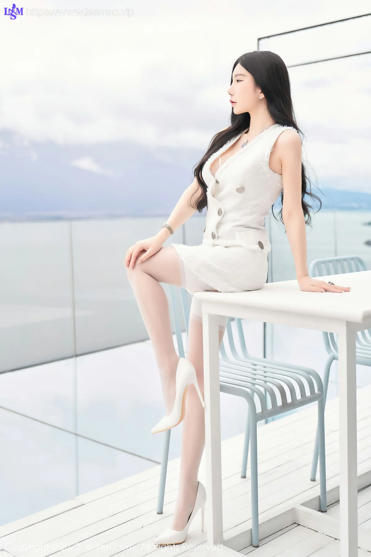 XiuRen 秀人 No.5418 白色蕾丝内衣 周于希Sally 重庆-大理心愿旅拍 - 12