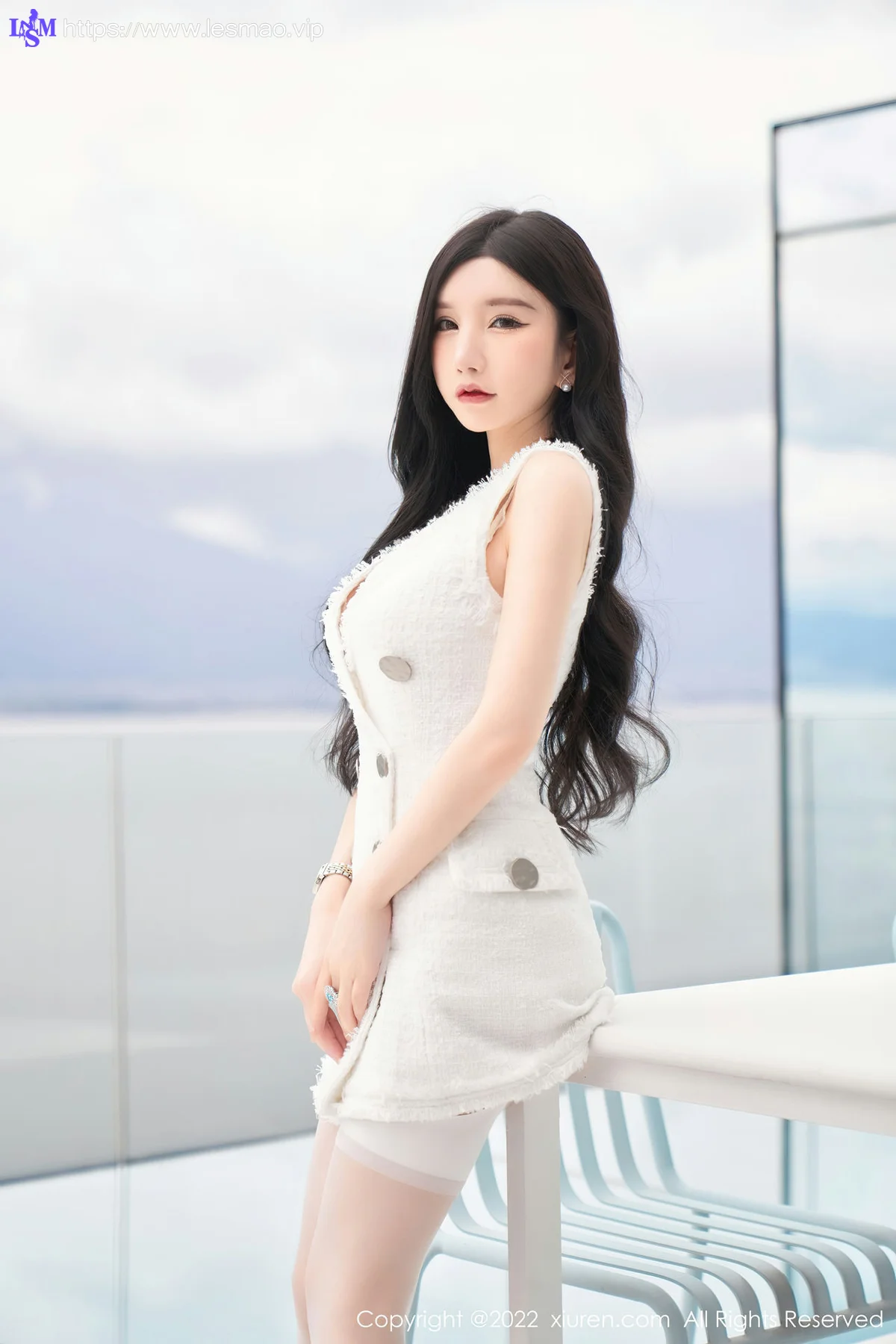 XiuRen 秀人 No.5418 白色蕾丝内衣 周于希Sally 重庆-大理心愿旅拍 - 15