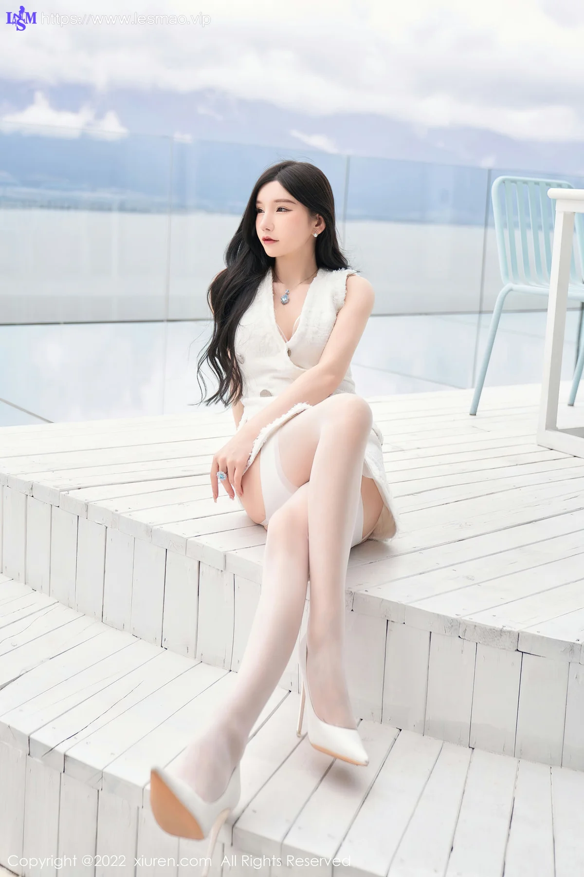 XiuRen 秀人 No.5418 白色蕾丝内衣 周于希Sally 重庆-大理心愿旅拍 - 19