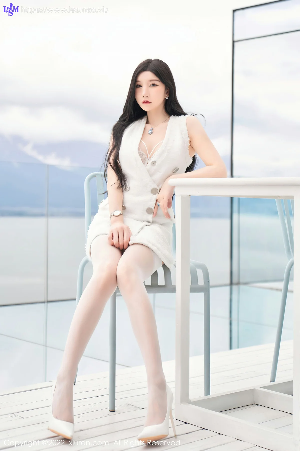 XiuRen 秀人 No.5418 白色蕾丝内衣 周于希Sally 重庆-大理心愿旅拍 - 35