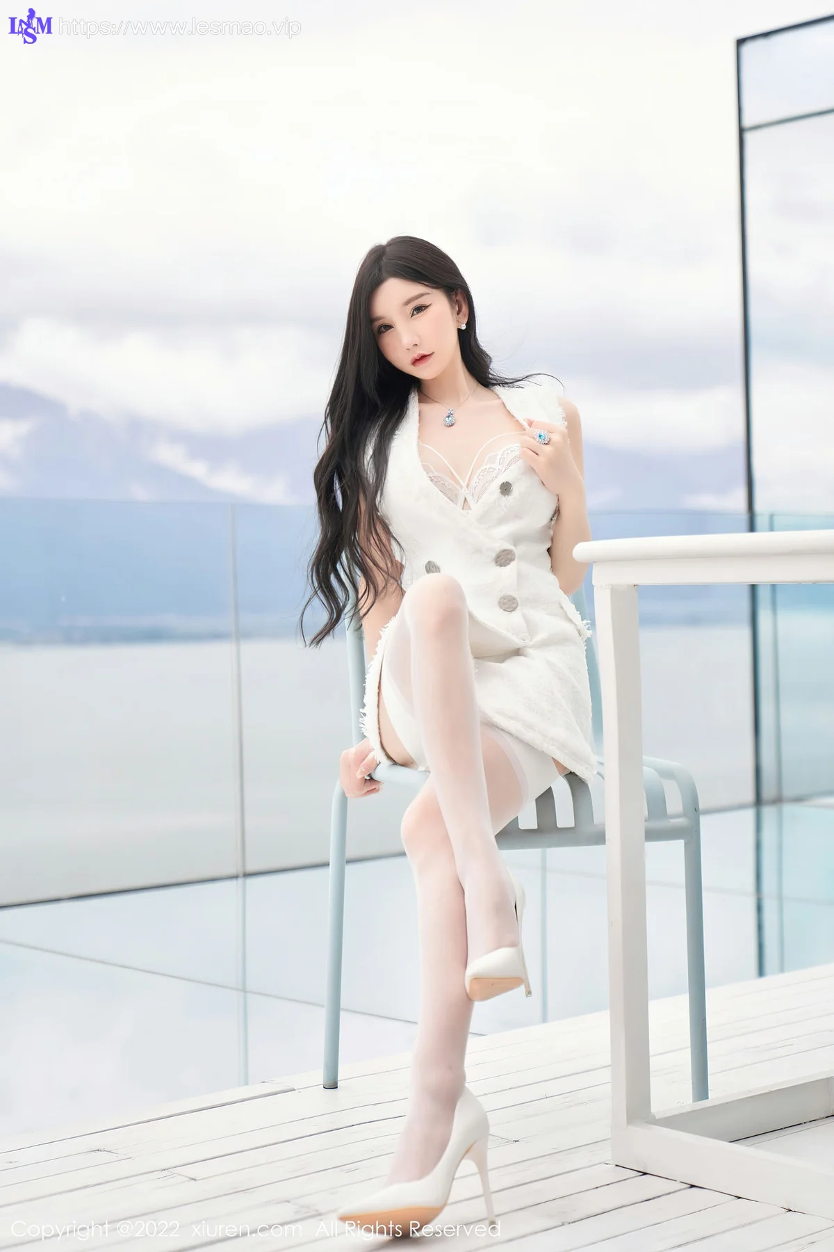 XiuRen 秀人 No.5418 白色蕾丝内衣 周于希Sally 重庆-大理心愿旅拍 - 37