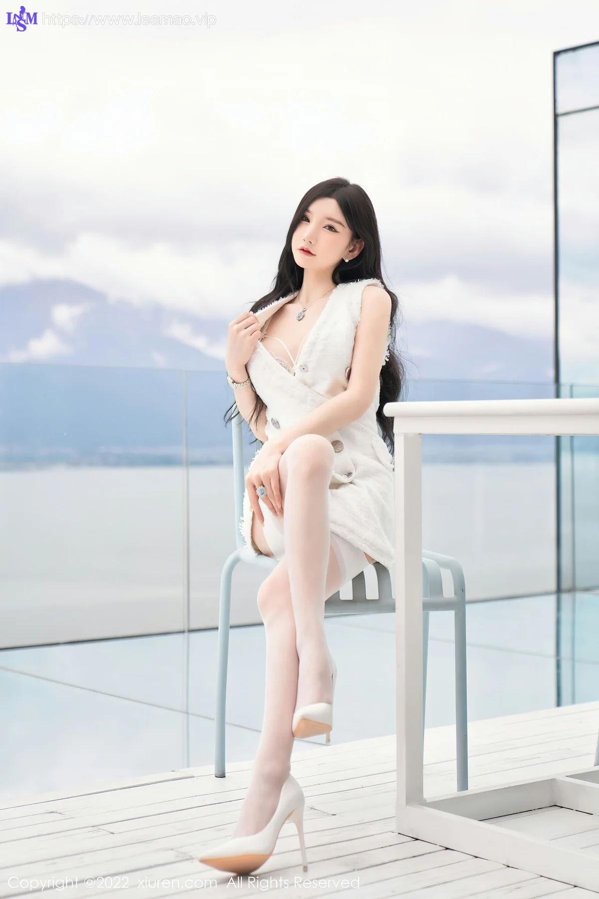 XiuRen 秀人 No.5418 白色蕾丝内衣 周于希Sally 重庆-大理心愿旅拍 - 38