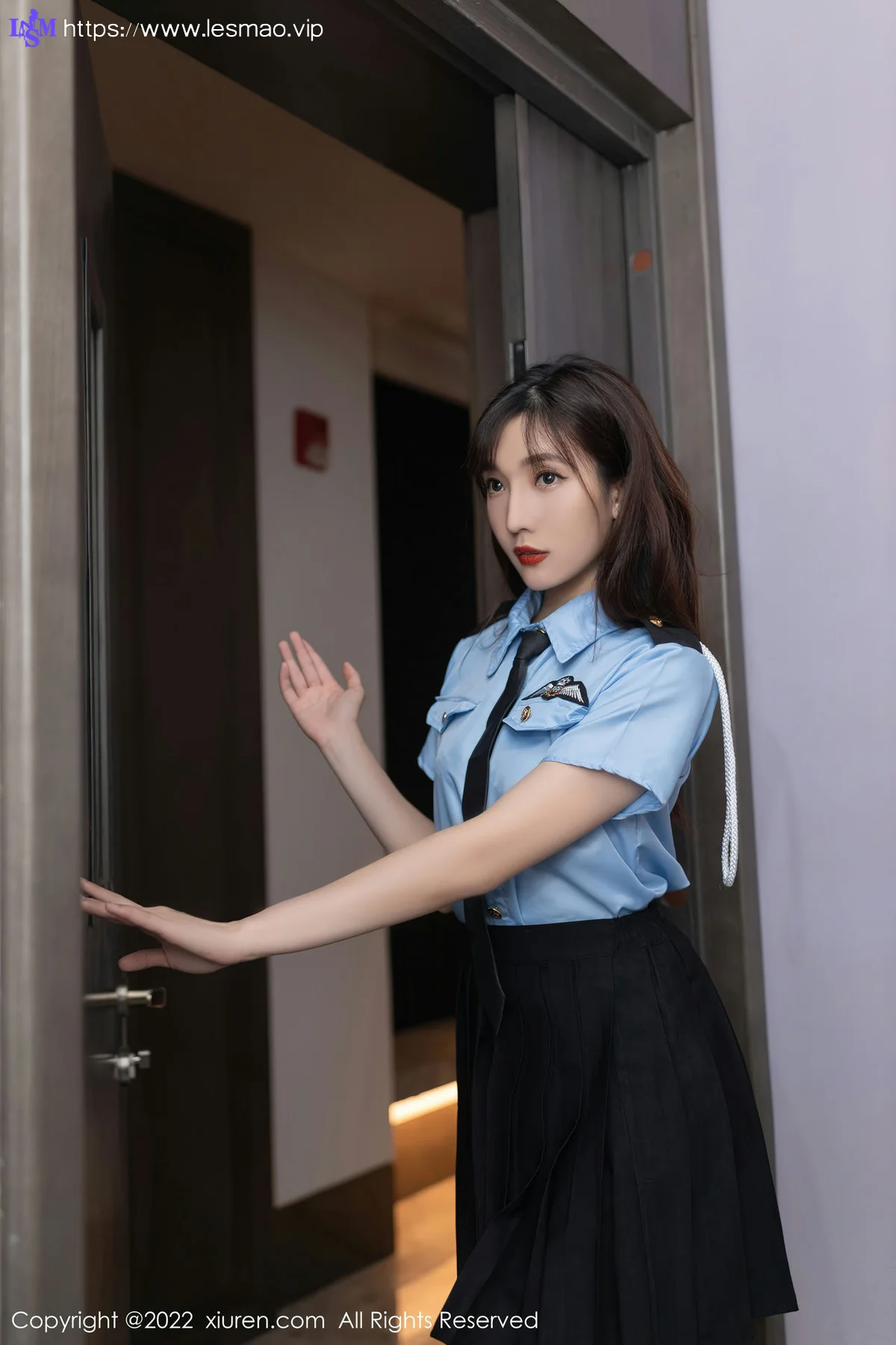 XiuRen 秀人 No.5461 陆萱萱 警花制服 - 15