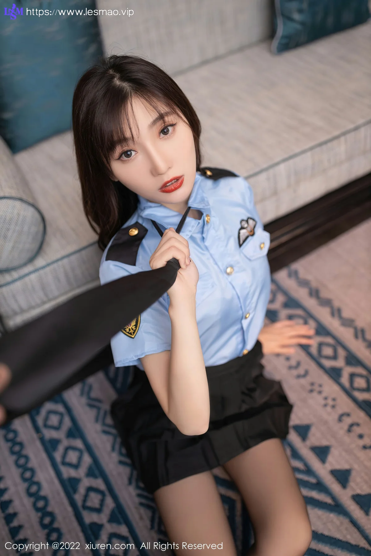 XiuRen 秀人 No.5461 陆萱萱 警花制服 - 23