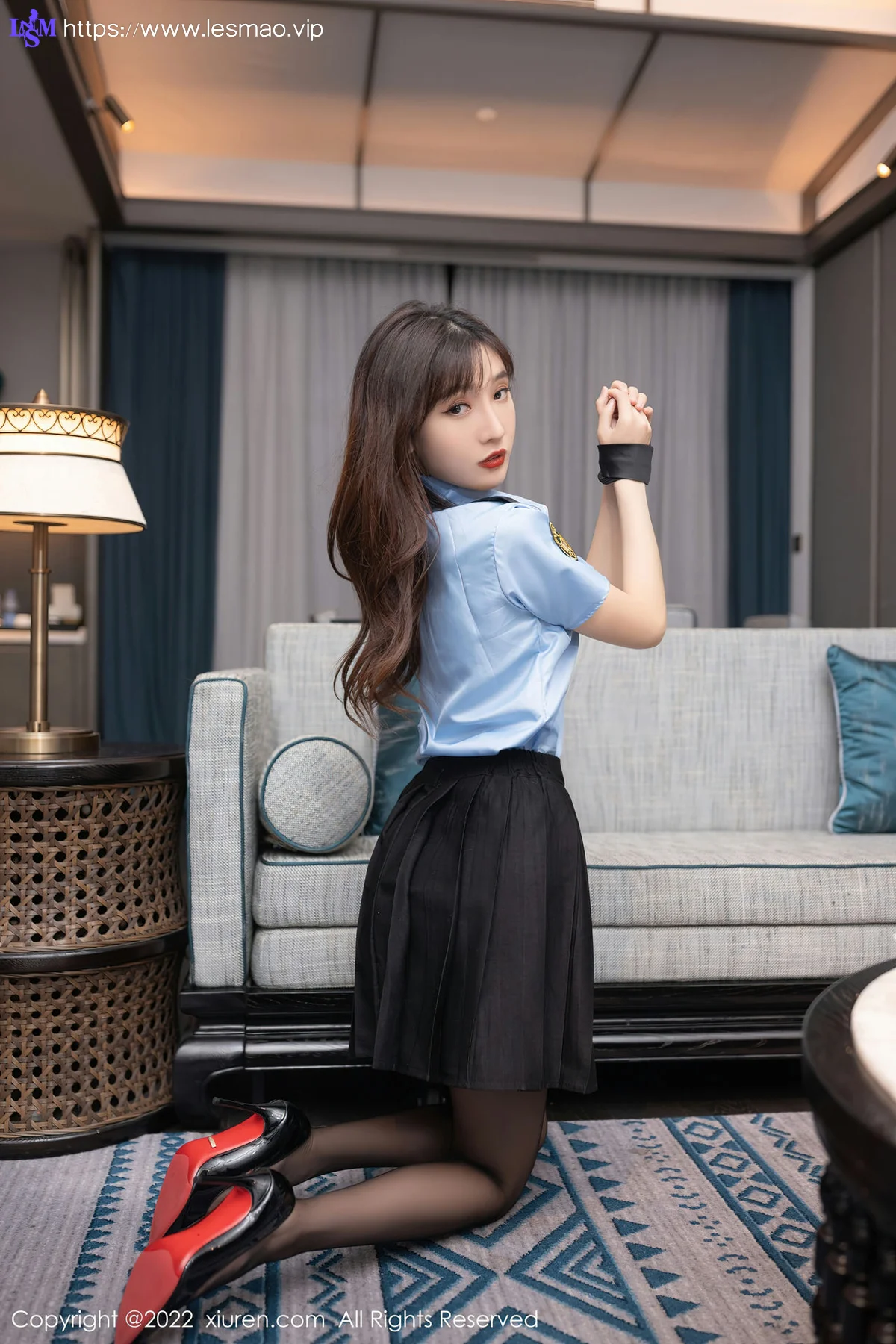 XiuRen 秀人 No.5461 陆萱萱 警花制服 - 26