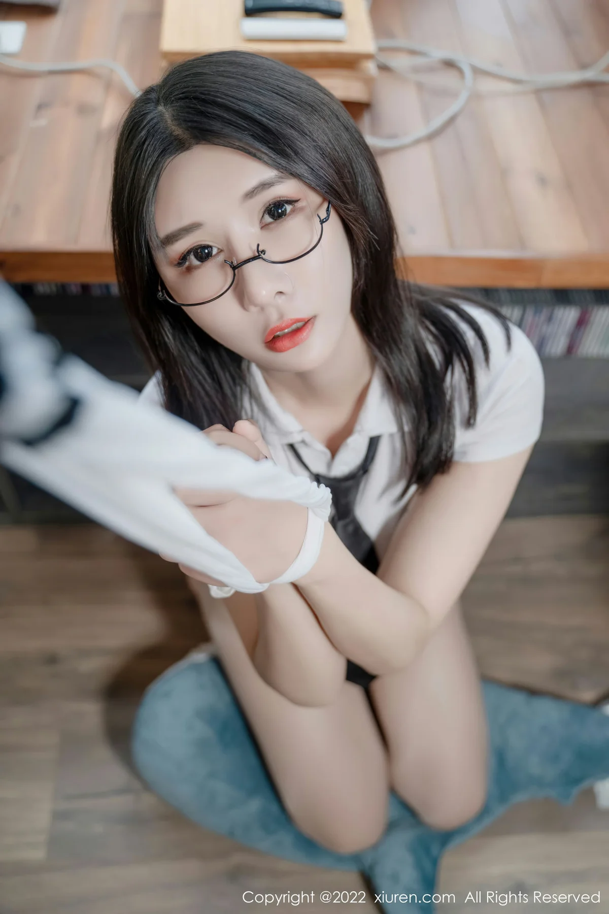 XiuRen 秀人 No.5472  E罩杯大灯 夏沫沫tifa 少女风姑娘22 - 46