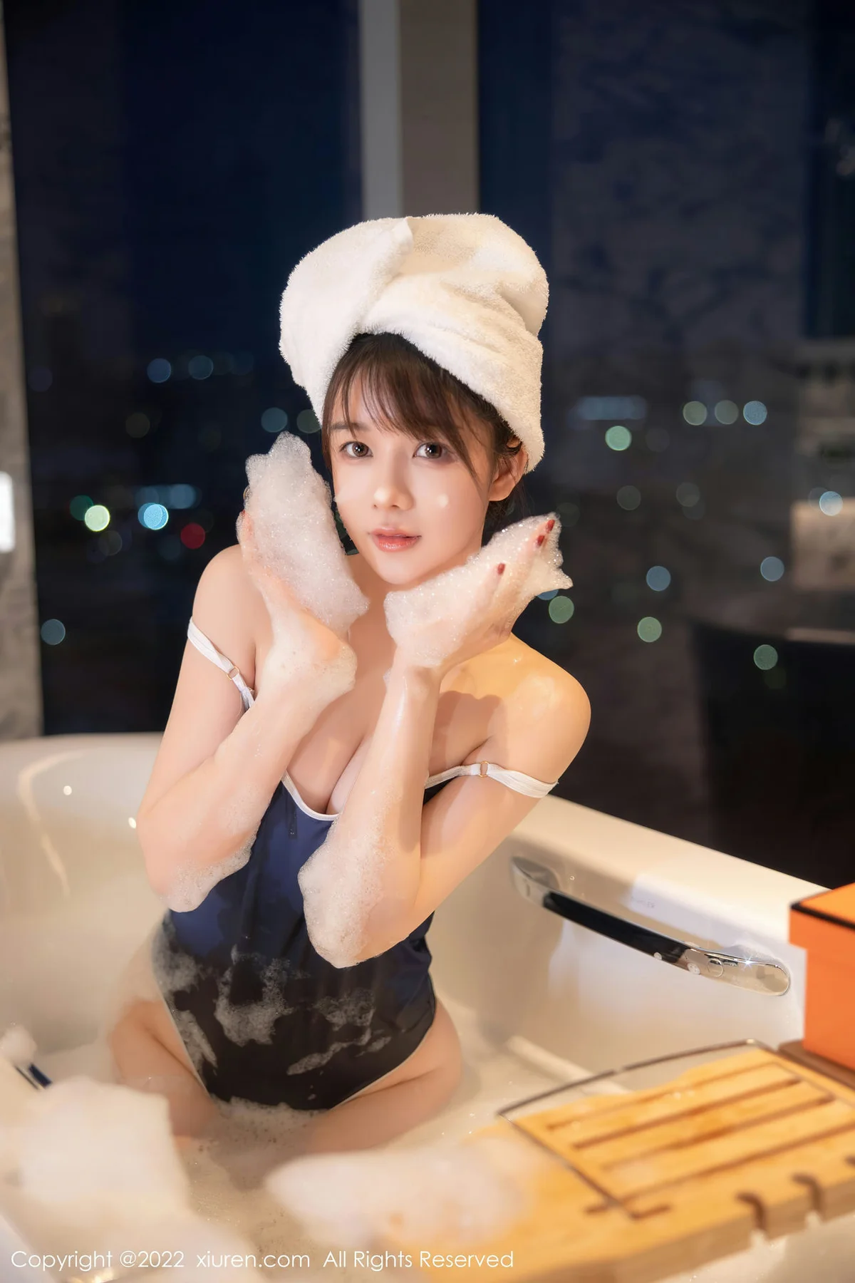 XiuRen 秀人 No.5477 蓝色比基尼 婠婠么 性感写真2 - 40