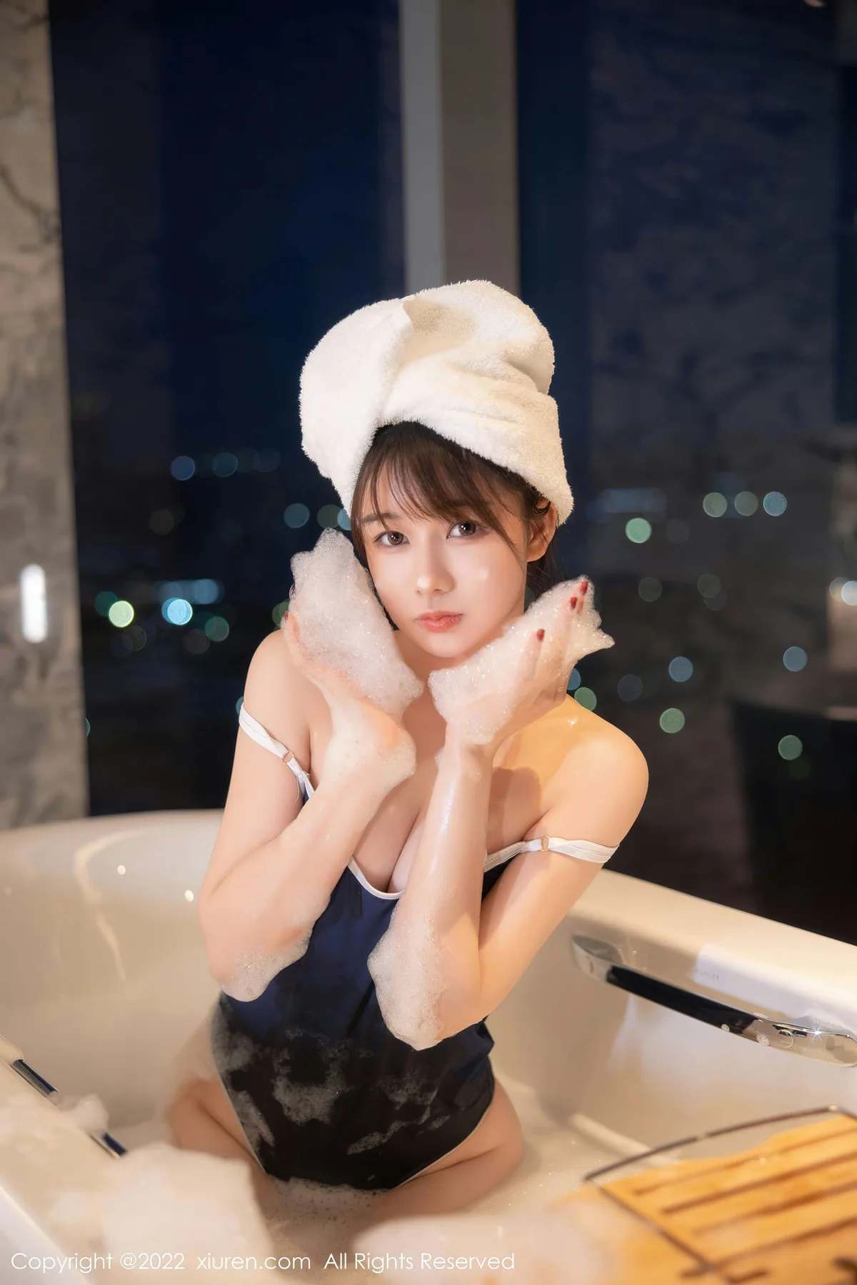 XiuRen 秀人 No.5477 蓝色比基尼 婠婠么 性感写真2 - 41
