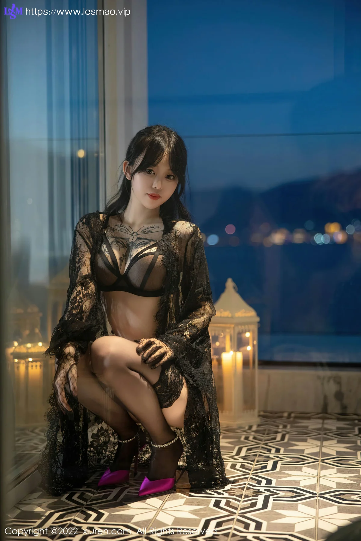 XiuRen 秀人 No.5491 网纱披风 奶瓶. 大理旅拍1 - 20