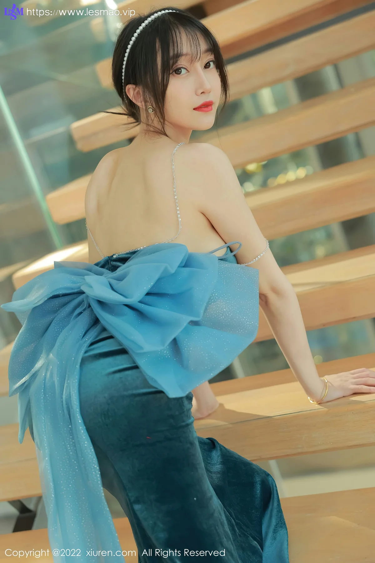 XiuRen 秀人 No.5493 吊带长礼裙 玥儿玥er 香格里拉旅拍33 - 32