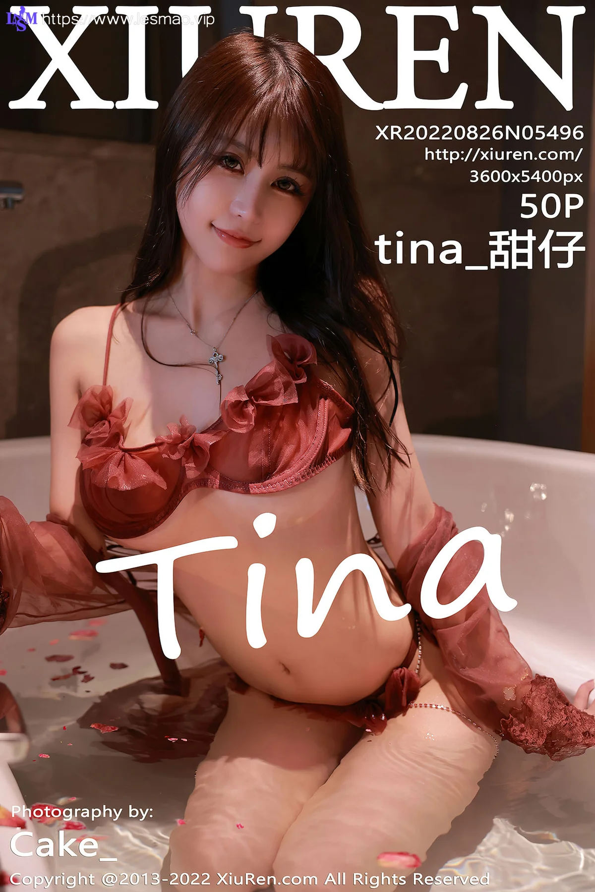 XiuRen 秀人 No.5496 红色轻透网纱 tina_甜仔 香格里拉旅拍写真 - 51