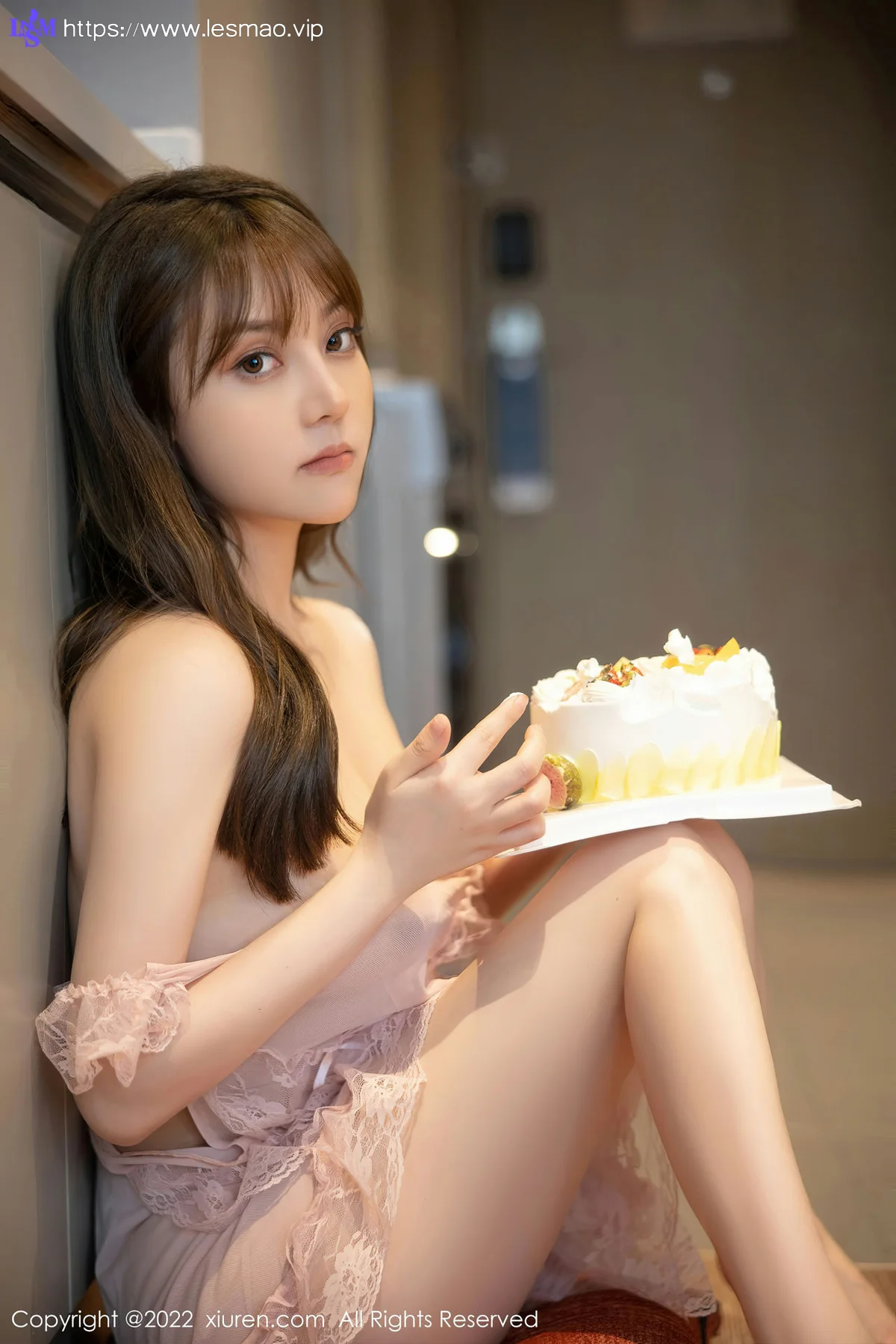 XiuRen 秀人 No.5497 轻透网纱睡裙 豆瓣酱 性感写真 - 46