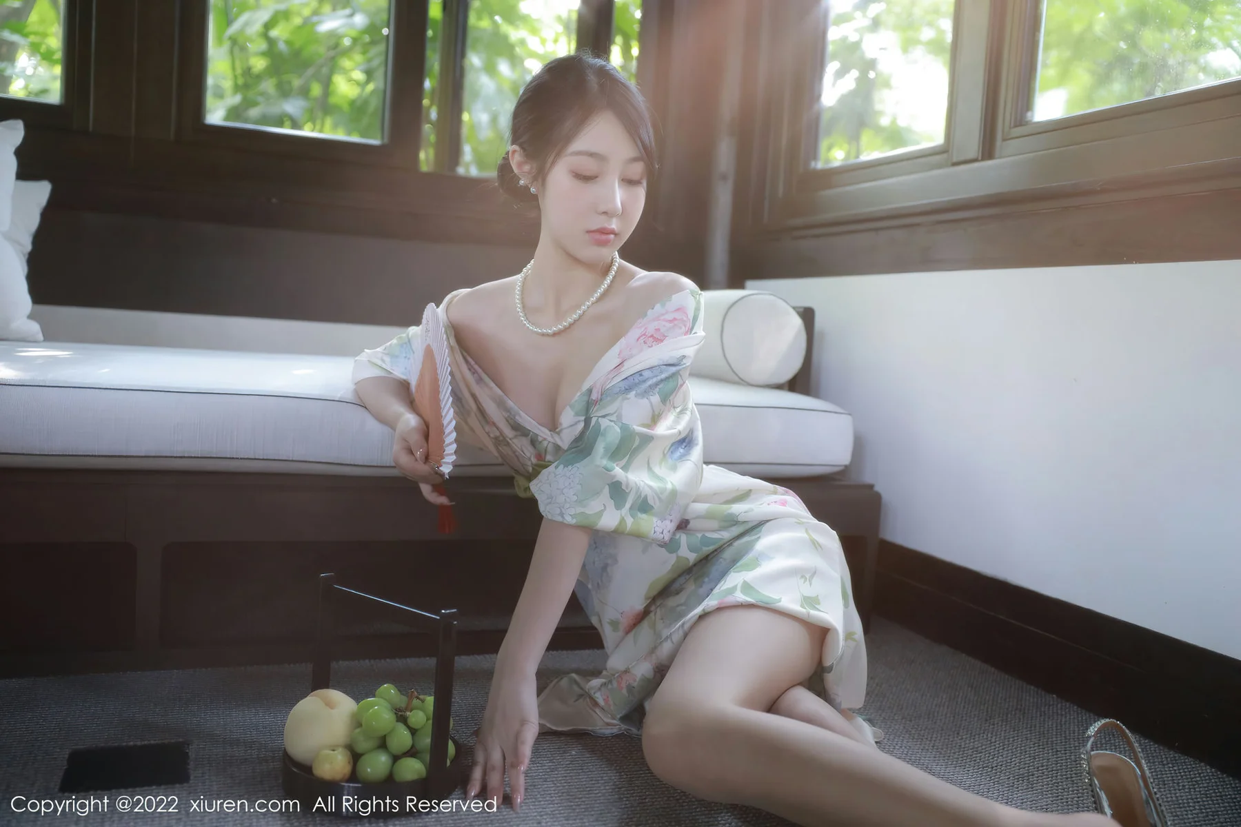 XiuRen 秀人 No.5514 谢晚晚 花纹长裙性感写真2 - 45