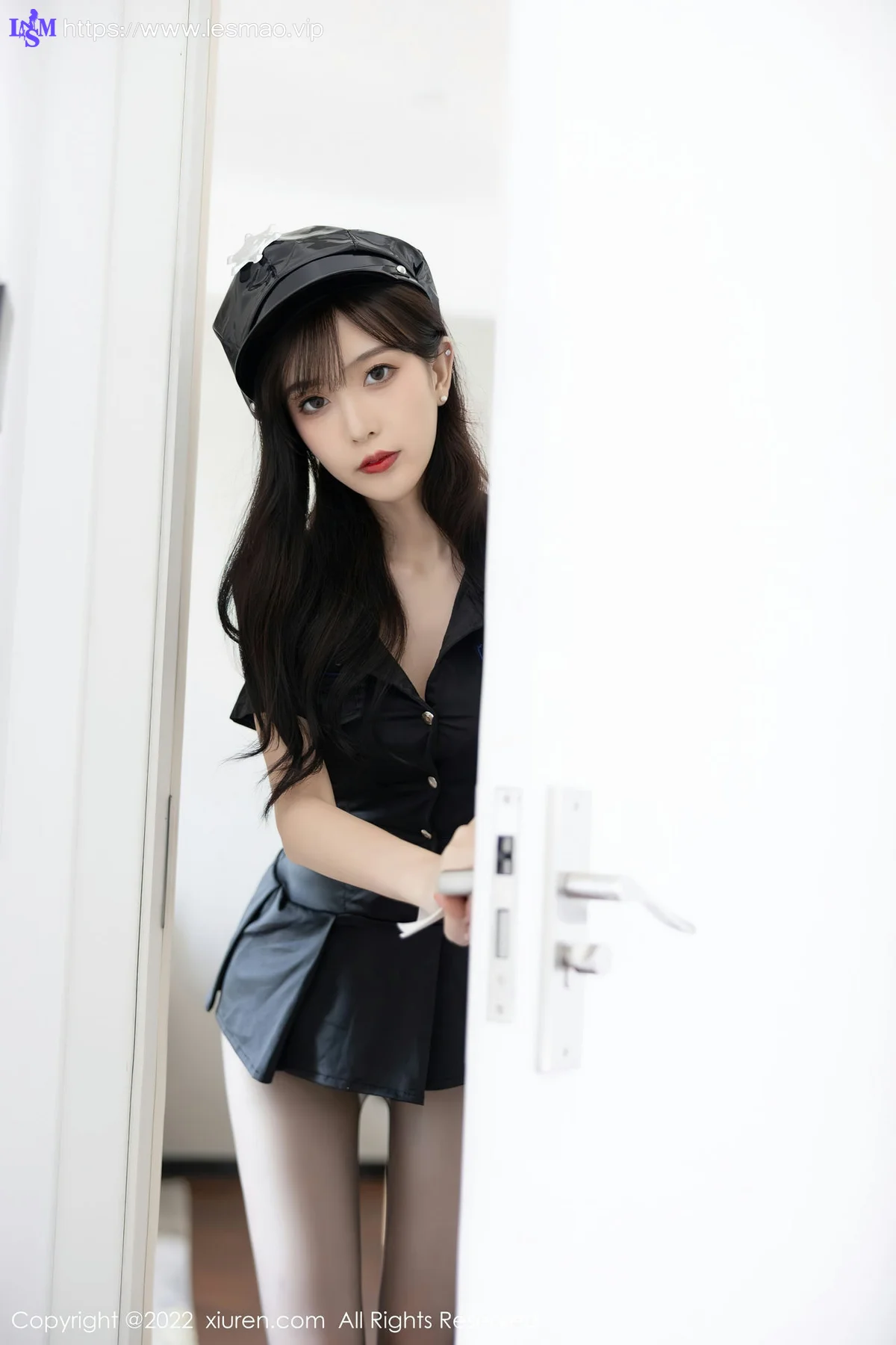 XiuRen 秀人 No.5517 林星阑 黑色制服诱惑性感写真1 - 1