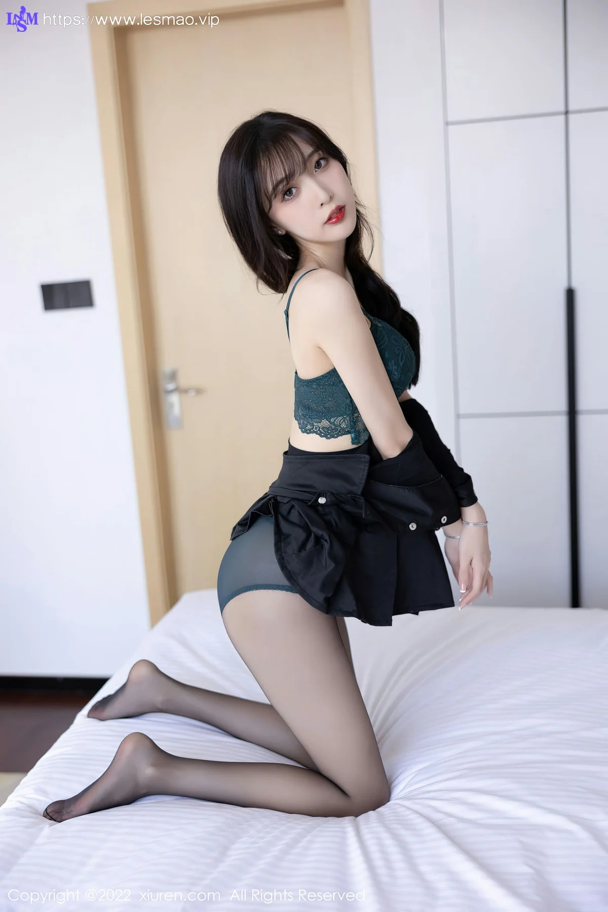 XiuRen 秀人 No.5517 林星阑 黑色制服诱惑性感写真1 - 49