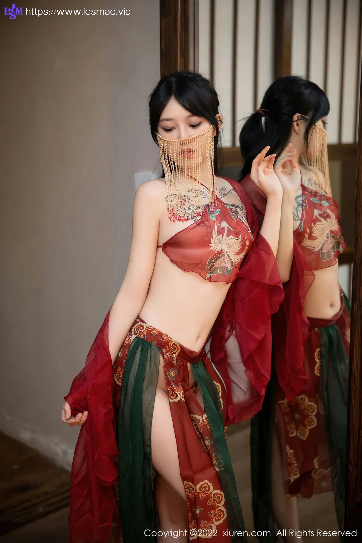 XiuRen 秀人 No.5527 红色古装服饰 奶瓶. 大理旅拍 - 11
