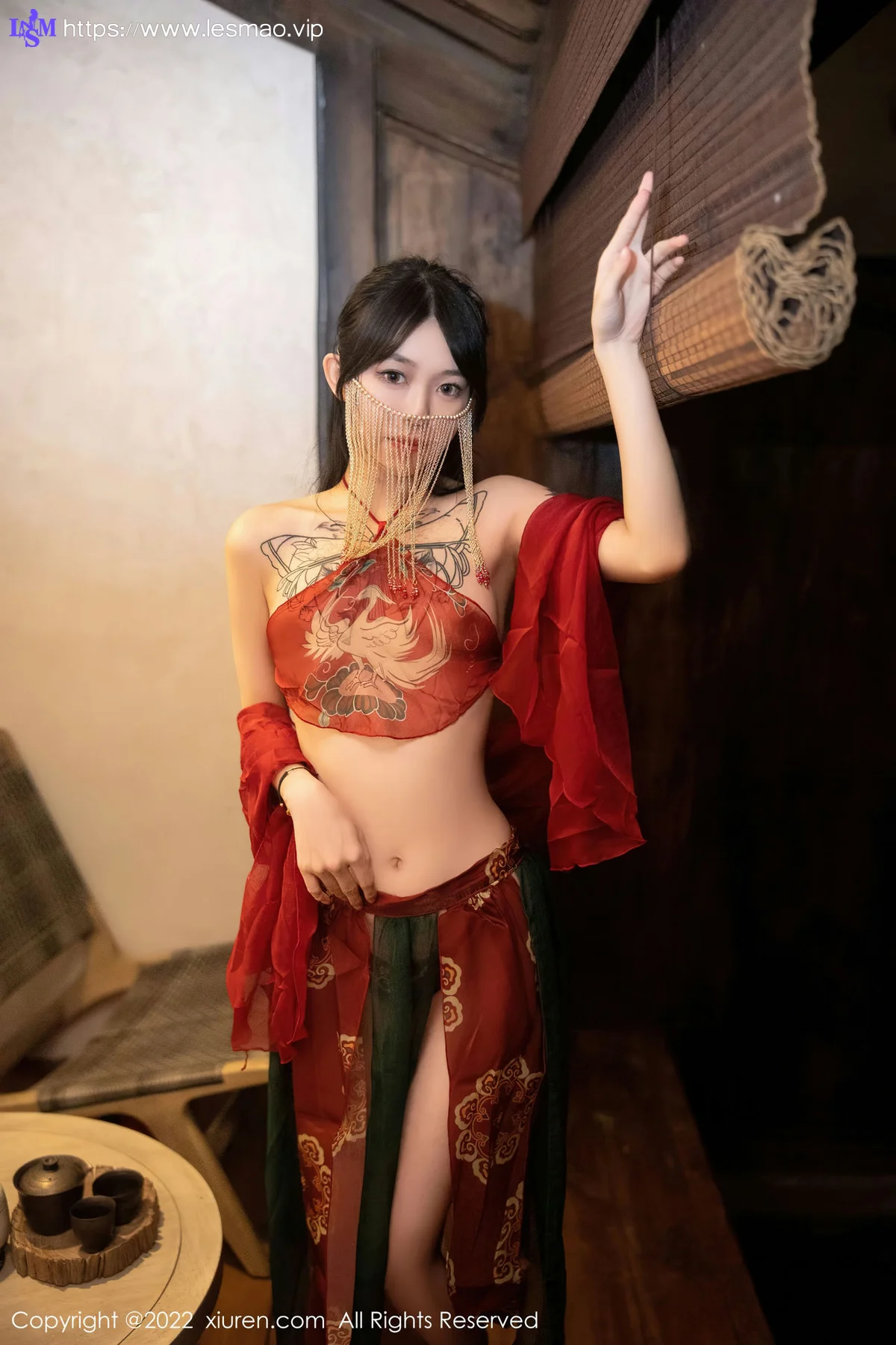 XiuRen 秀人 No.5527 红色古装服饰 奶瓶. 大理旅拍 - 13