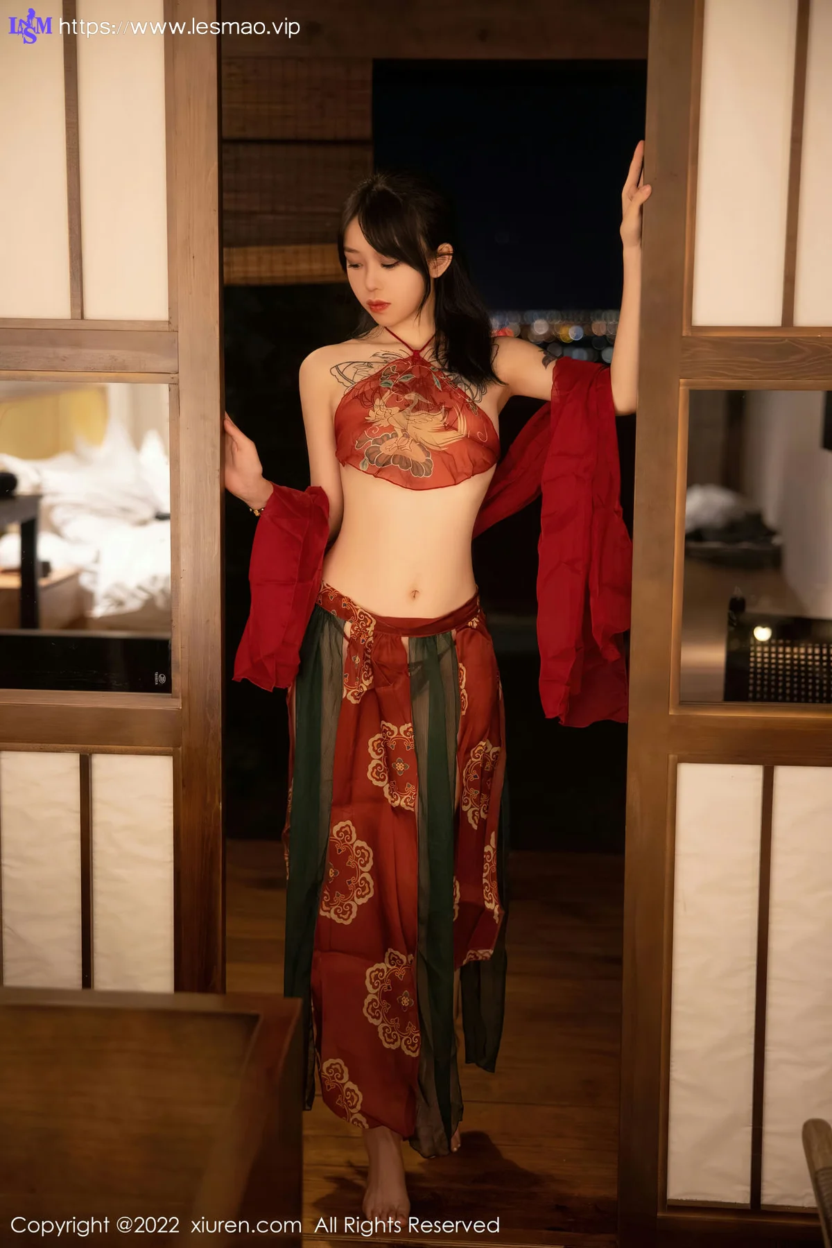 XiuRen 秀人 No.5527 红色古装服饰 奶瓶. 大理旅拍 - 42