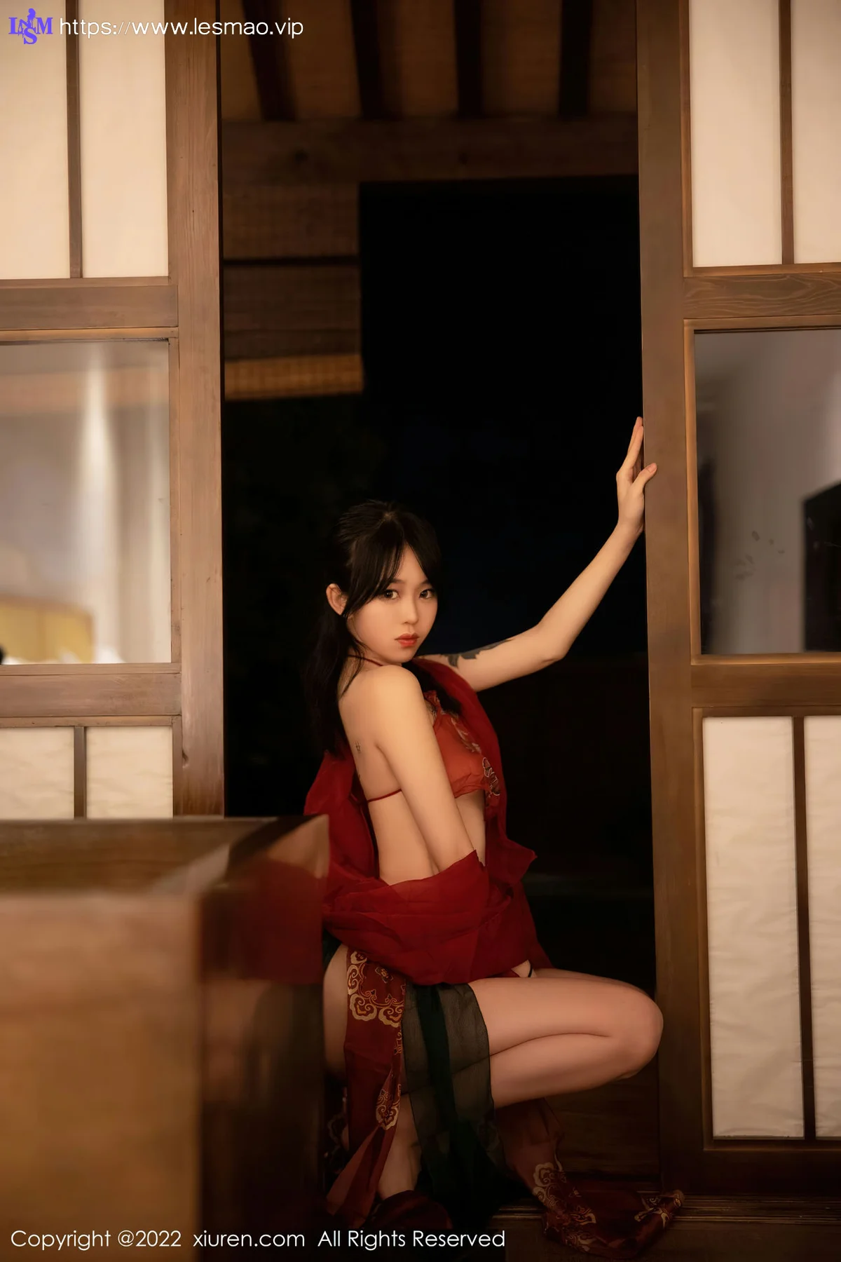 XiuRen 秀人 No.5527 红色古装服饰 奶瓶. 大理旅拍 - 47