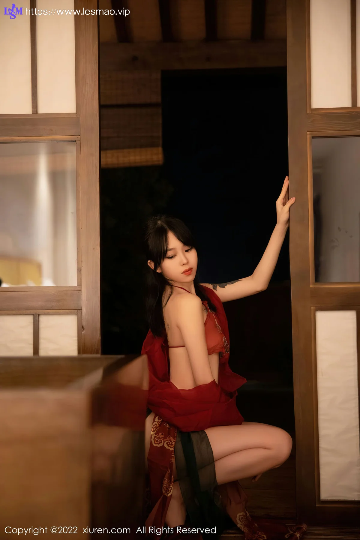 XiuRen 秀人 No.5527 红色古装服饰 奶瓶. 大理旅拍 - 48