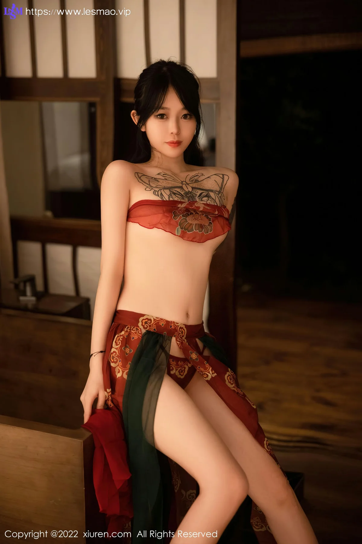XiuRen 秀人 No.5527 红色古装服饰 奶瓶. 大理旅拍 - 59