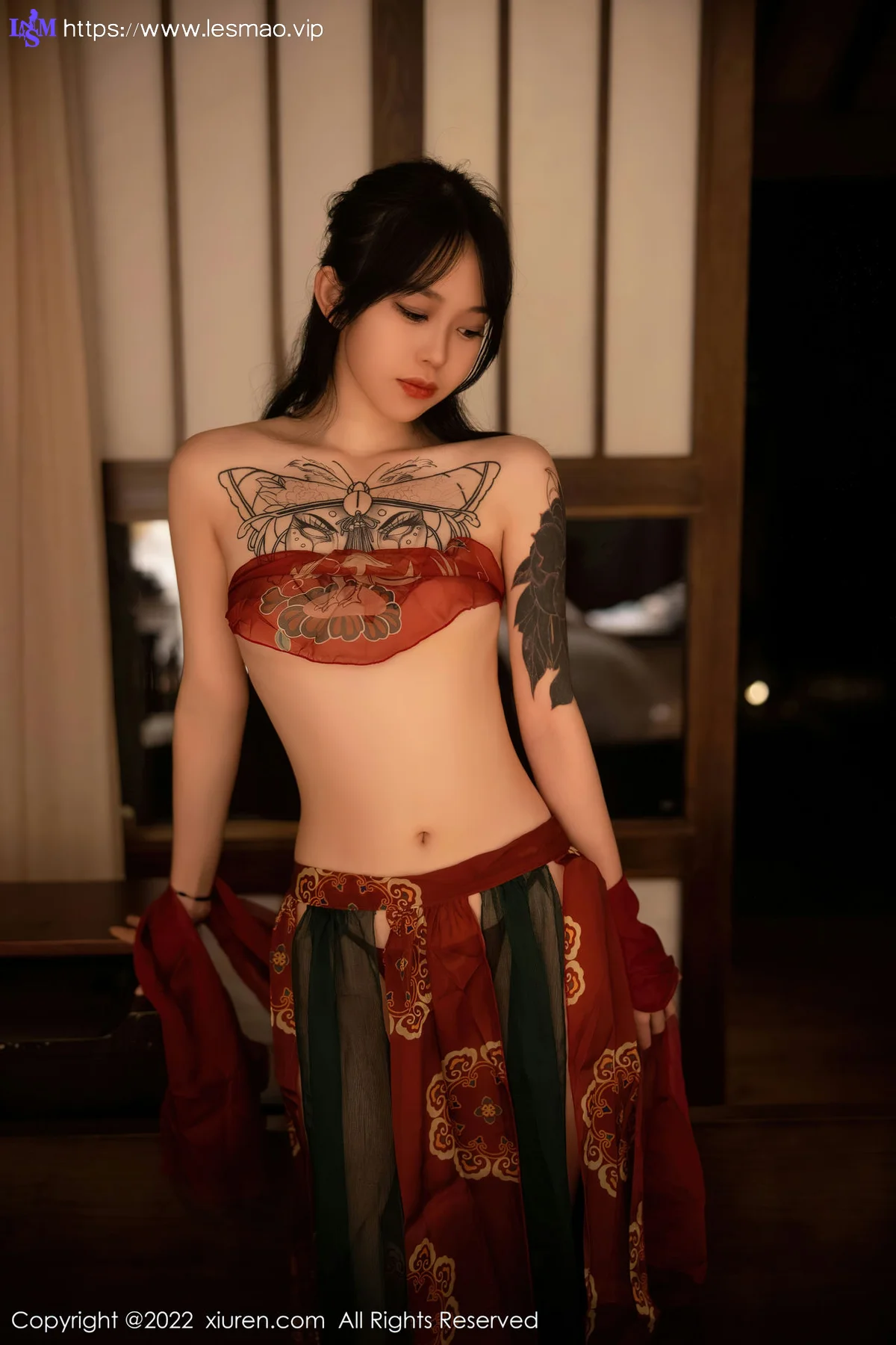 XiuRen 秀人 No.5527 红色古装服饰 奶瓶. 大理旅拍 - 62