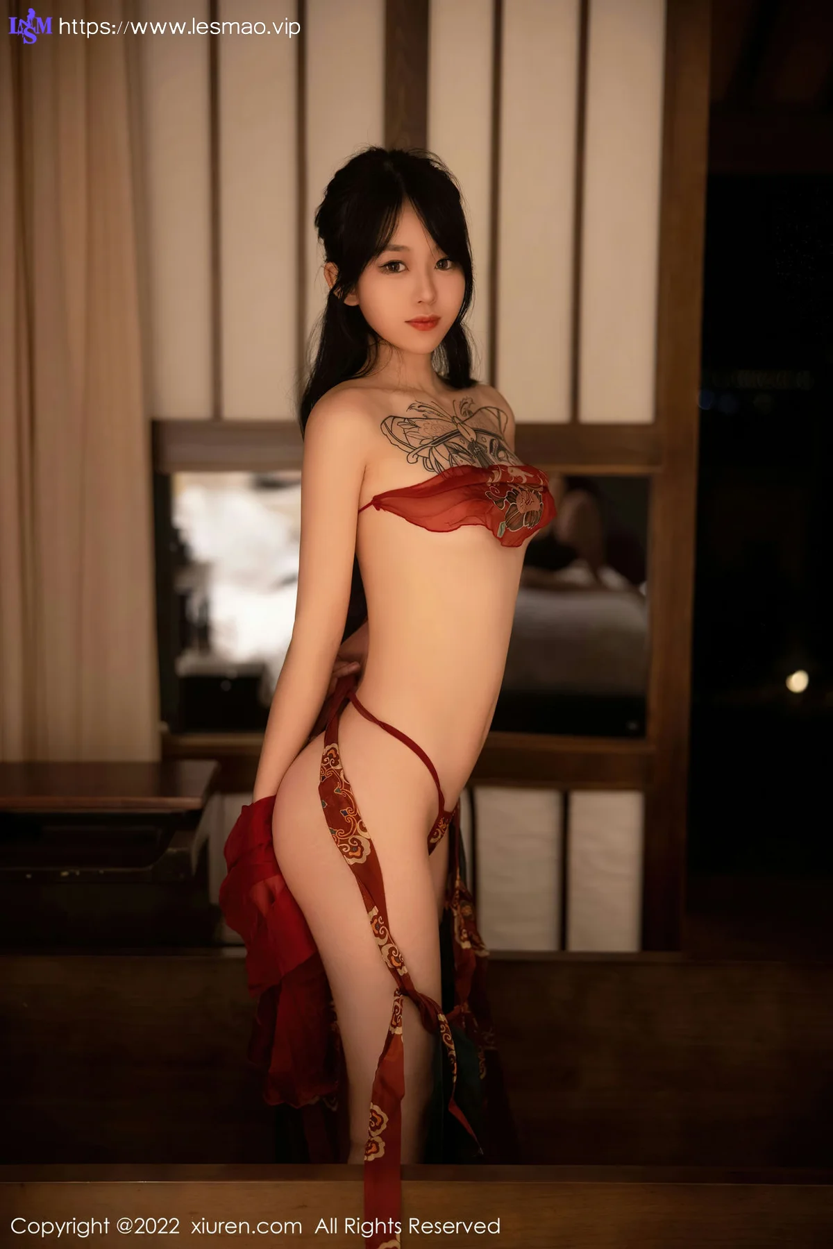 XiuRen 秀人 No.5527 红色古装服饰 奶瓶. 大理旅拍 - 64