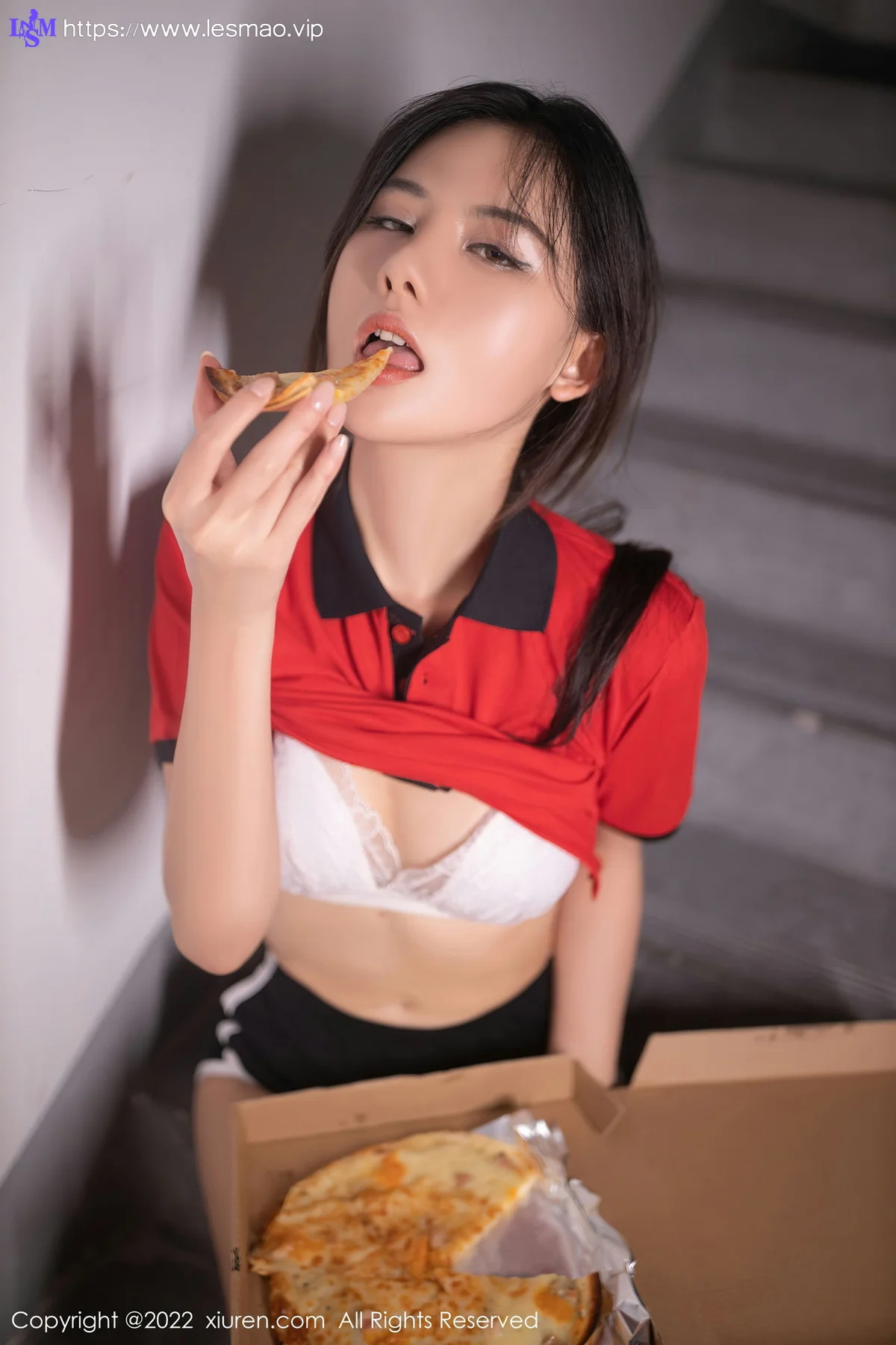 XiuRen 秀人 No.5538 披萨配送员角色装扮 就是阿朱啊 性感私房写真111 - 6