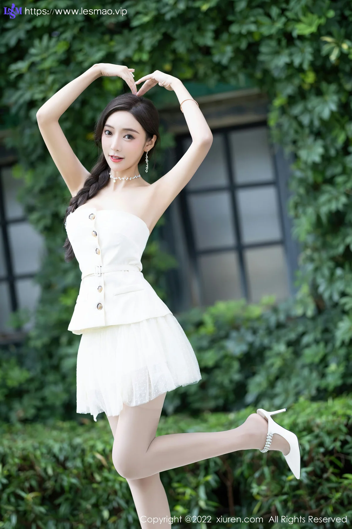 XiuRen 秀人 No.5539 珍珠色睡裙 王馨瑶yanni 性感写真1 - 10