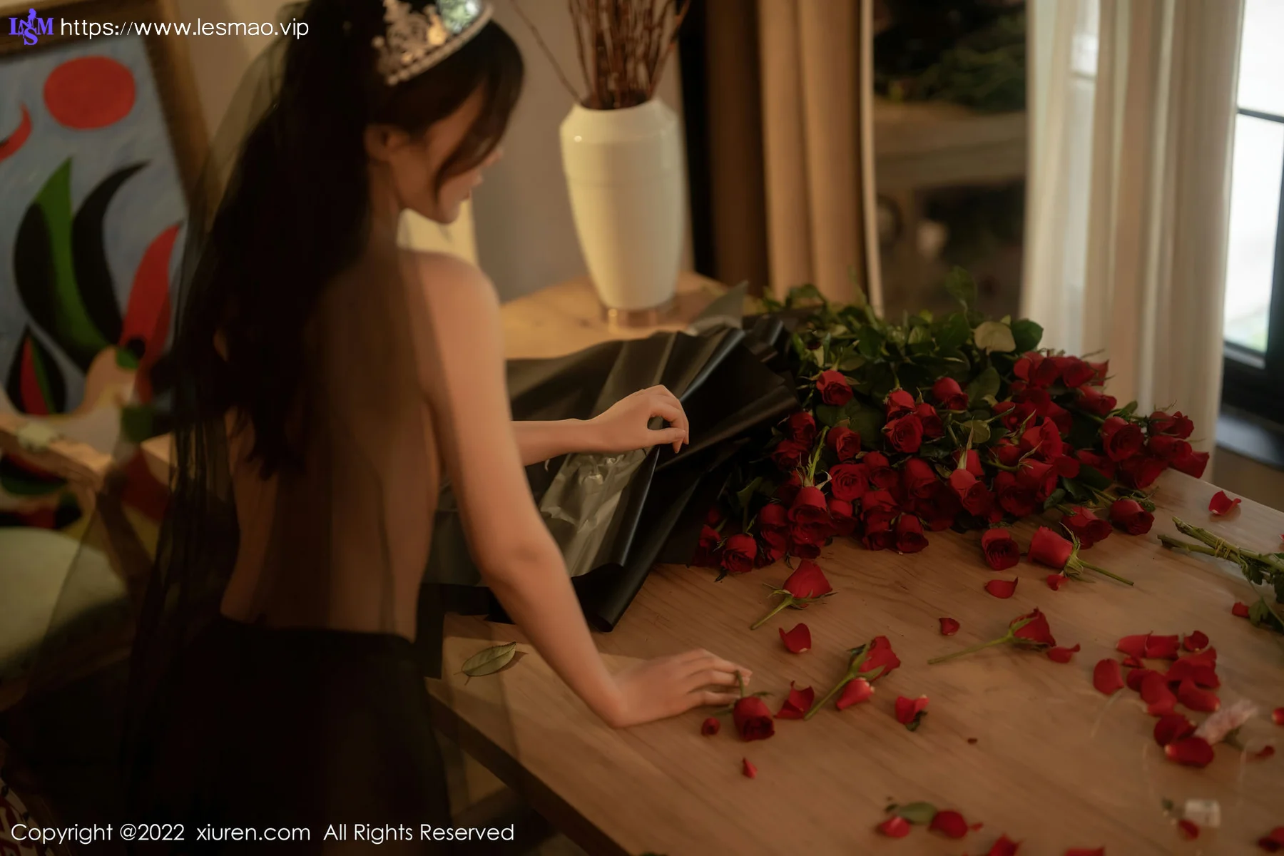 XiuRen 秀人 No.5552 魅惑黑丝 婠婠么 性感写真3 - 22