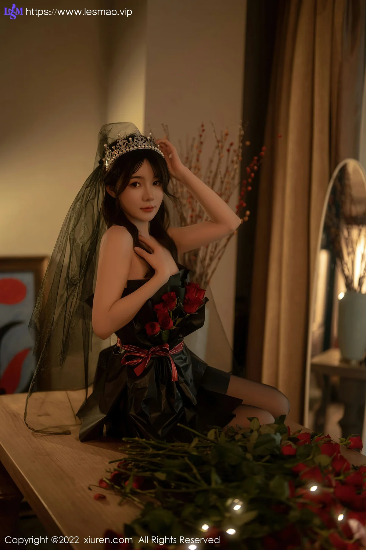 XiuRen 秀人 No.5552 魅惑黑丝 婠婠么 性感写真3 - 42