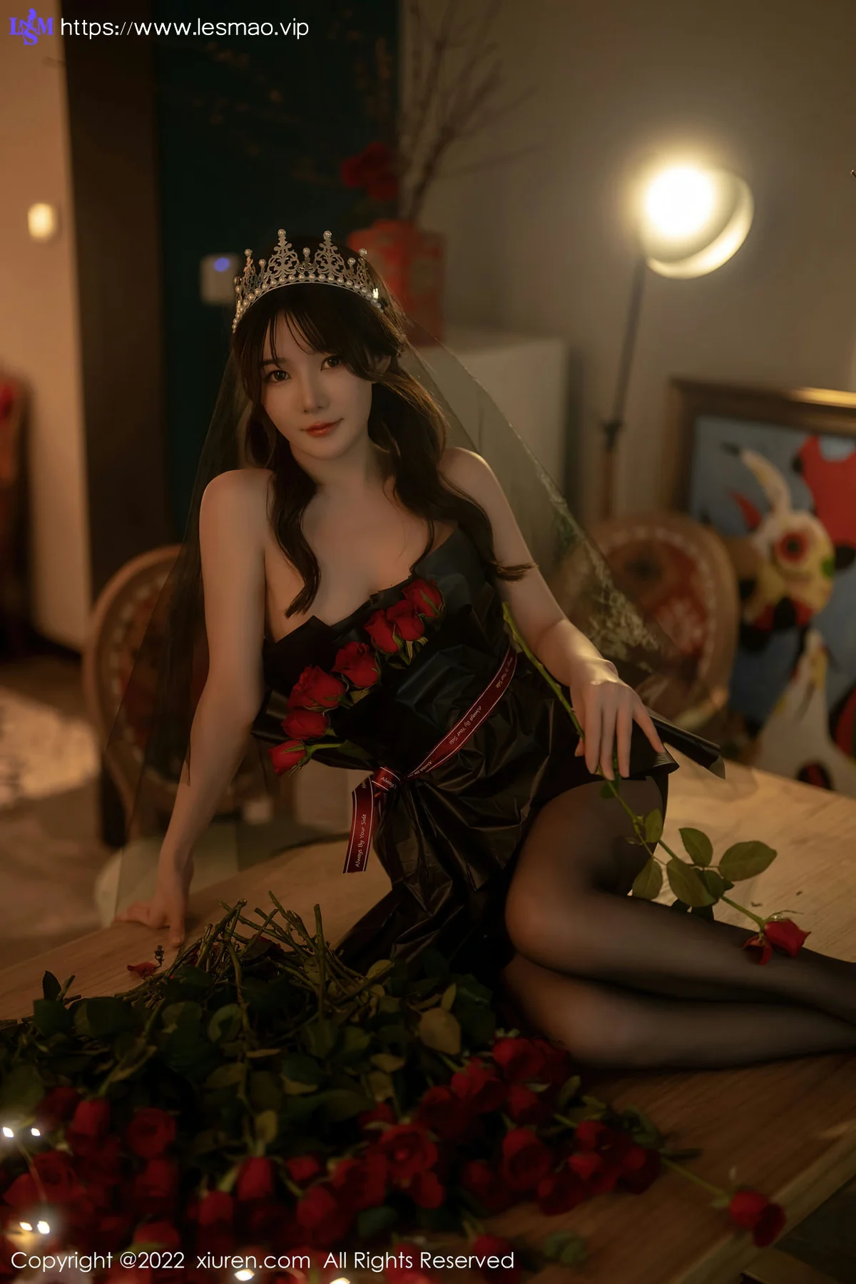 XiuRen 秀人 No.5552 魅惑黑丝 婠婠么 性感写真3 - 44