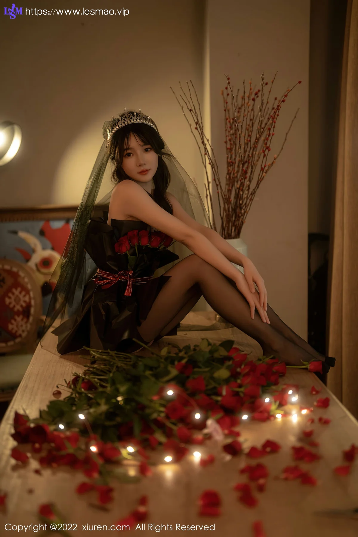 XiuRen 秀人 No.5552 魅惑黑丝 婠婠么 性感写真3 - 47