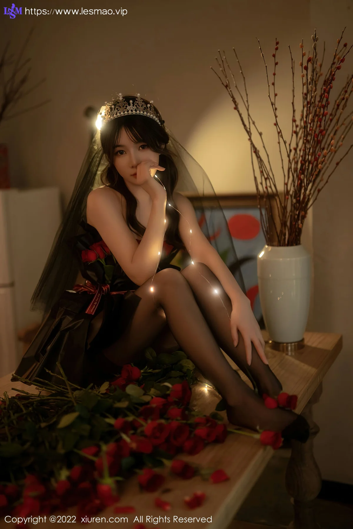 XiuRen 秀人 No.5552 魅惑黑丝 婠婠么 性感写真3 - 52