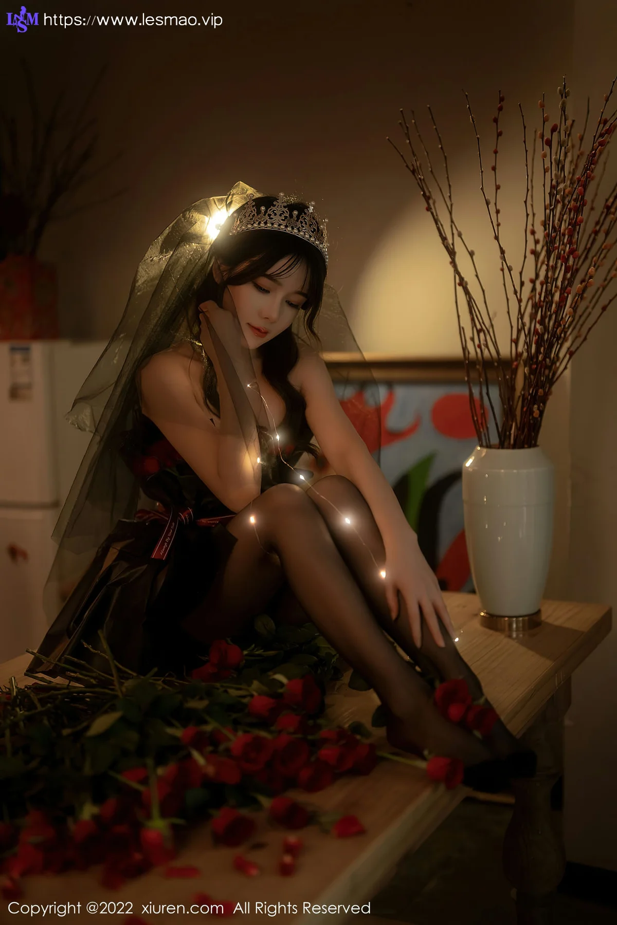 XiuRen 秀人 No.5552 魅惑黑丝 婠婠么 性感写真3 - 54
