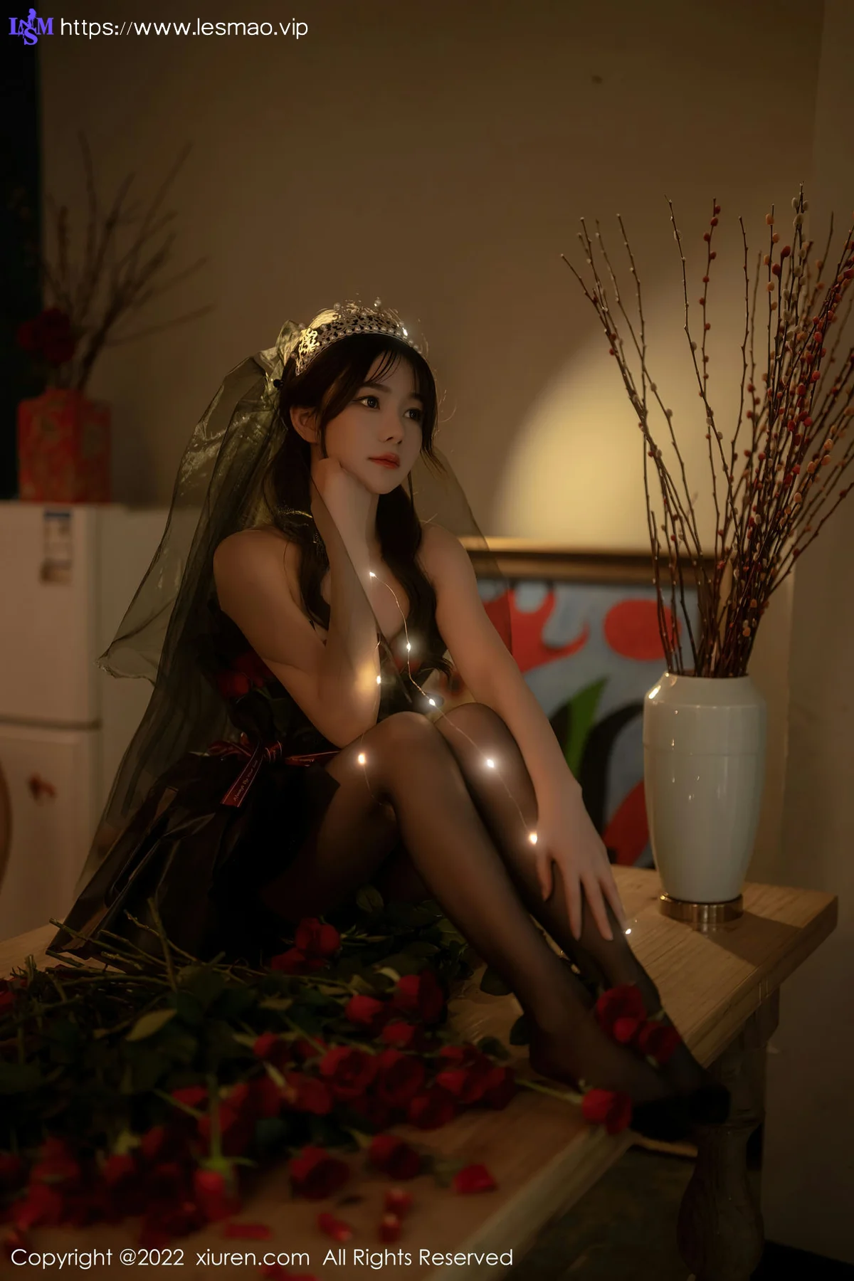 XiuRen 秀人 No.5552 魅惑黑丝 婠婠么 性感写真3 - 55